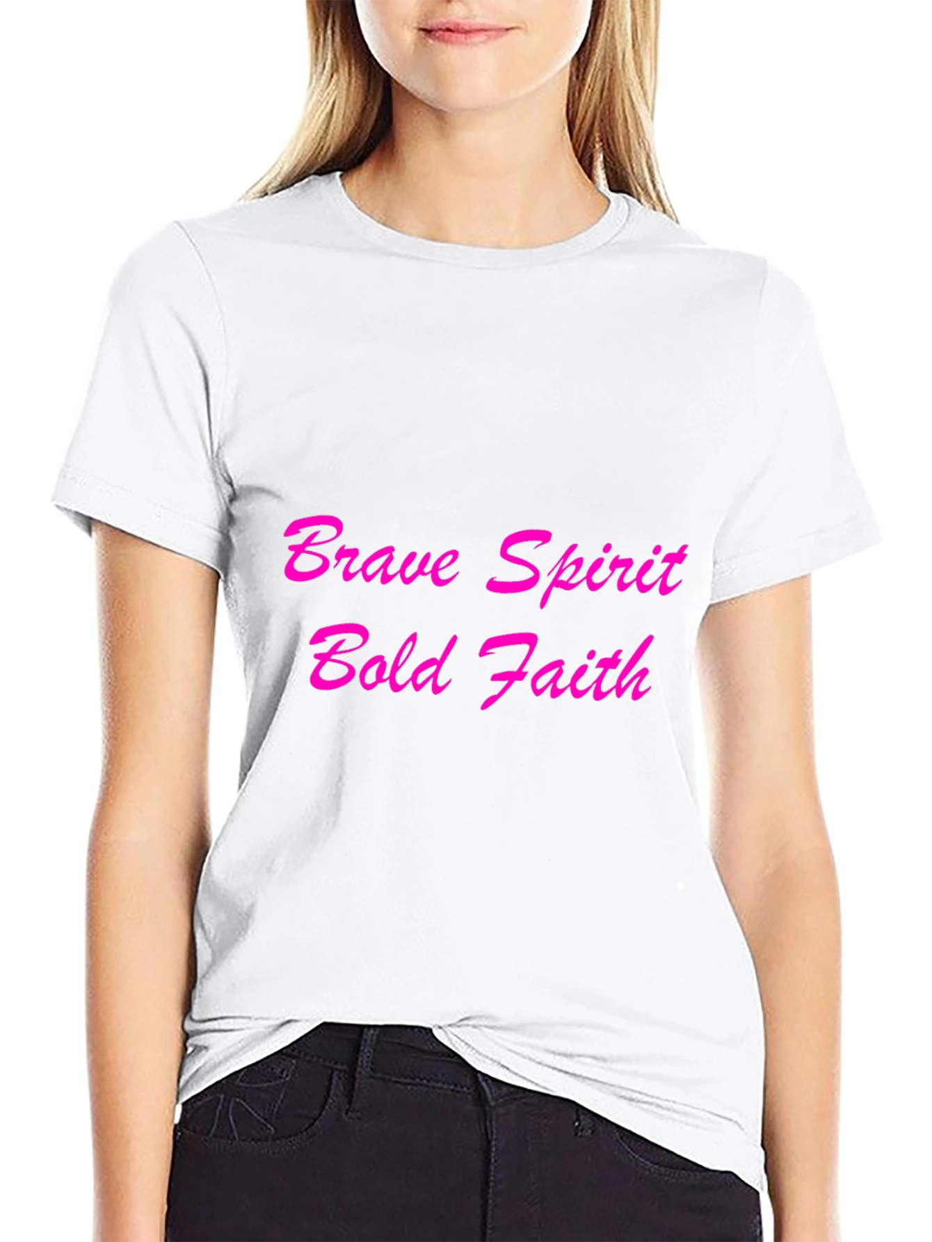 Brave Spirit Bold Faith Black T-Shirt