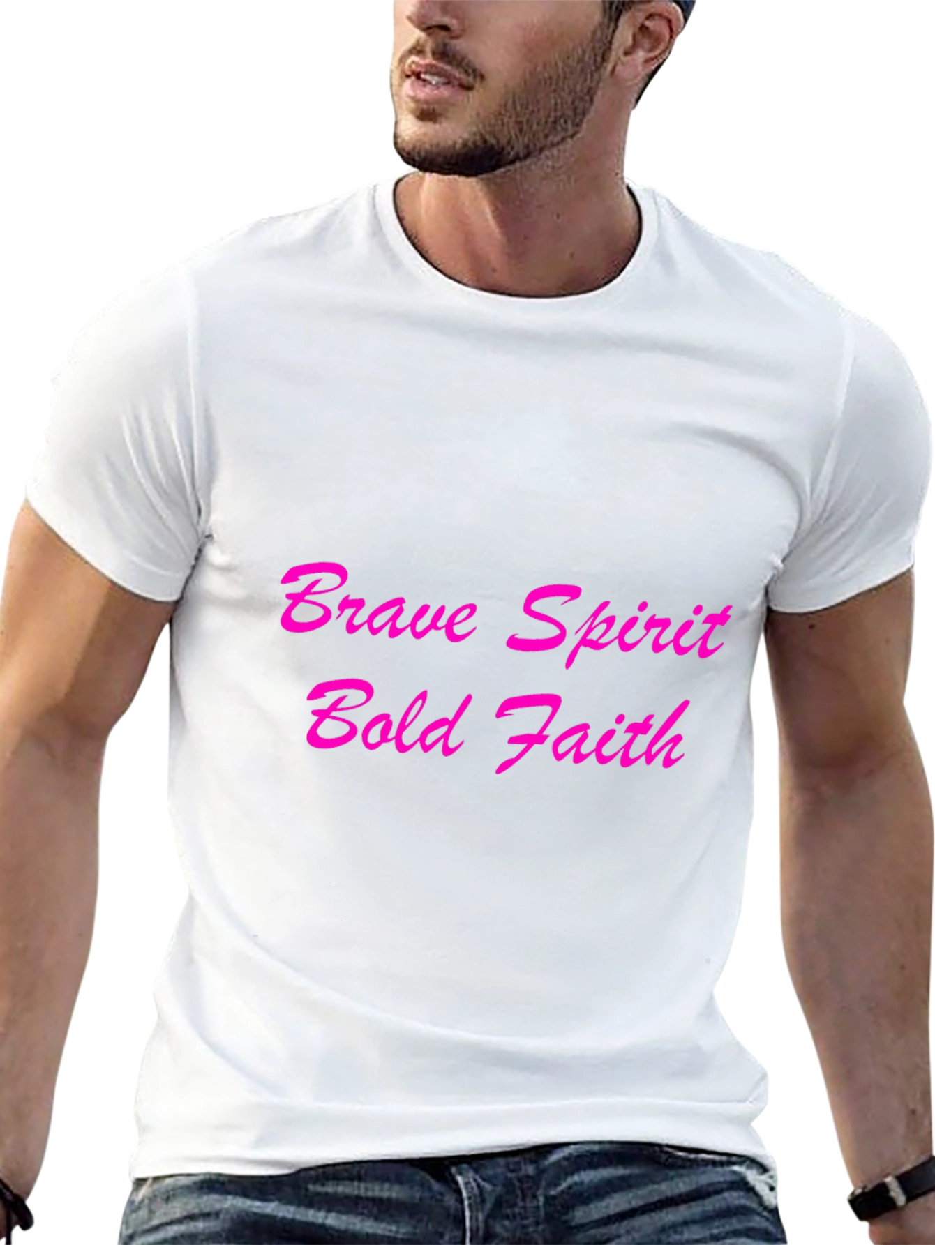 Brave Spirit Bold Faith Black T-Shirt