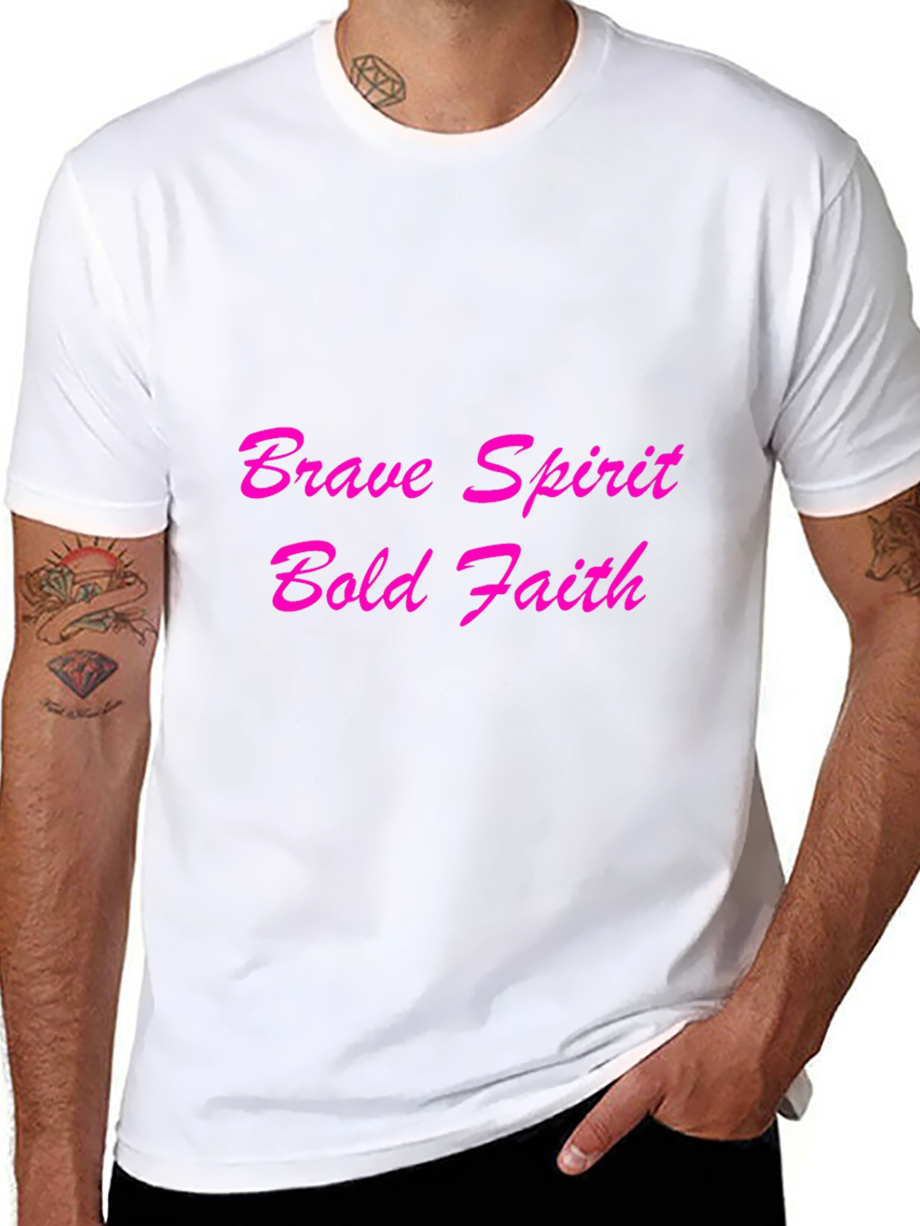 Brave Spirit Bold Faith Black T-Shirt