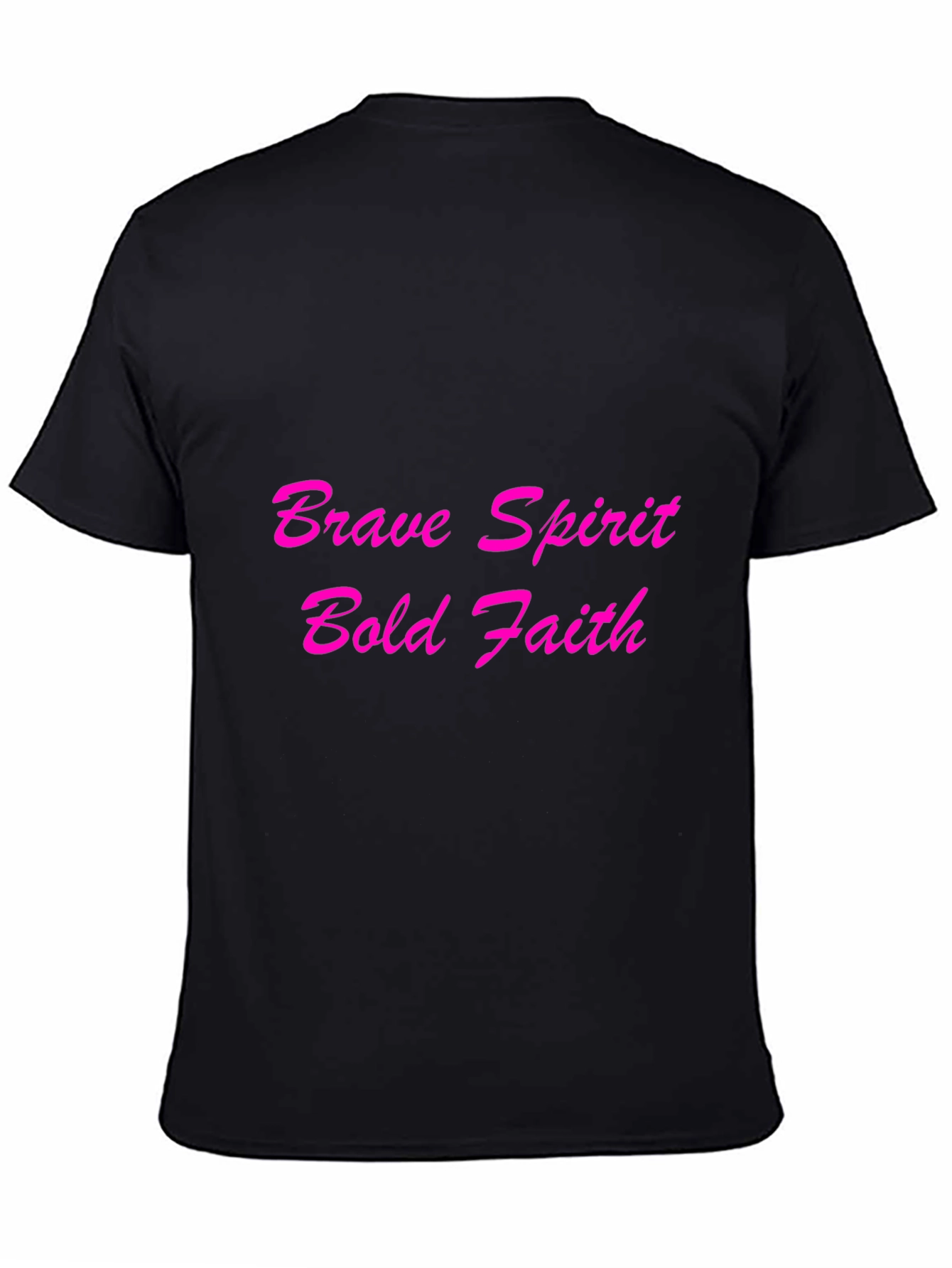 Brave Spirit Bold Faith Black T-Shirt