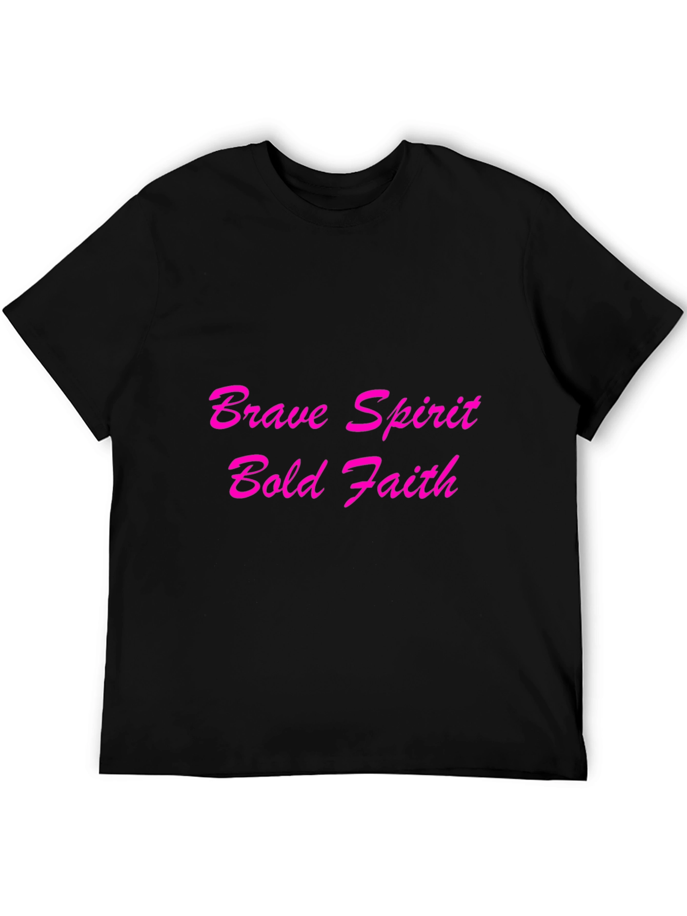 Brave Spirit Bold Faith Black T-Shirt