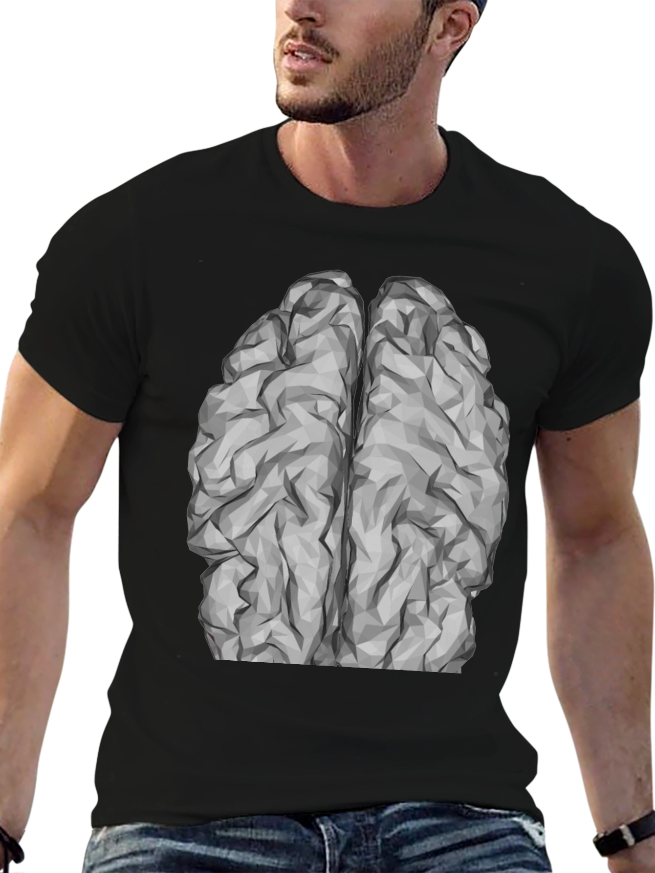 Brain Graphic Tee - Black T-Shirt