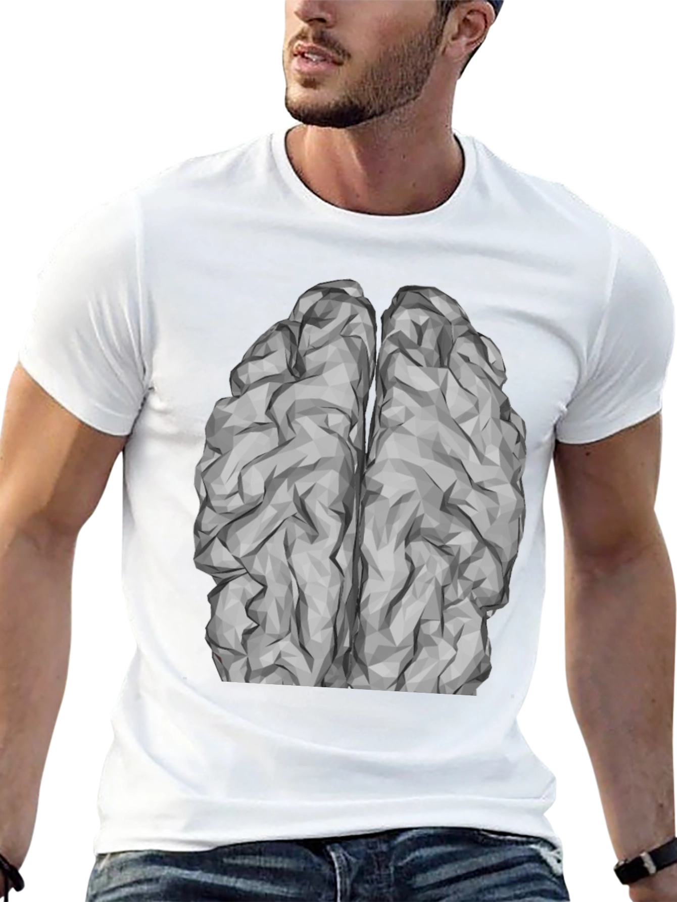 Brain Graphic Tee - Black T-Shirt