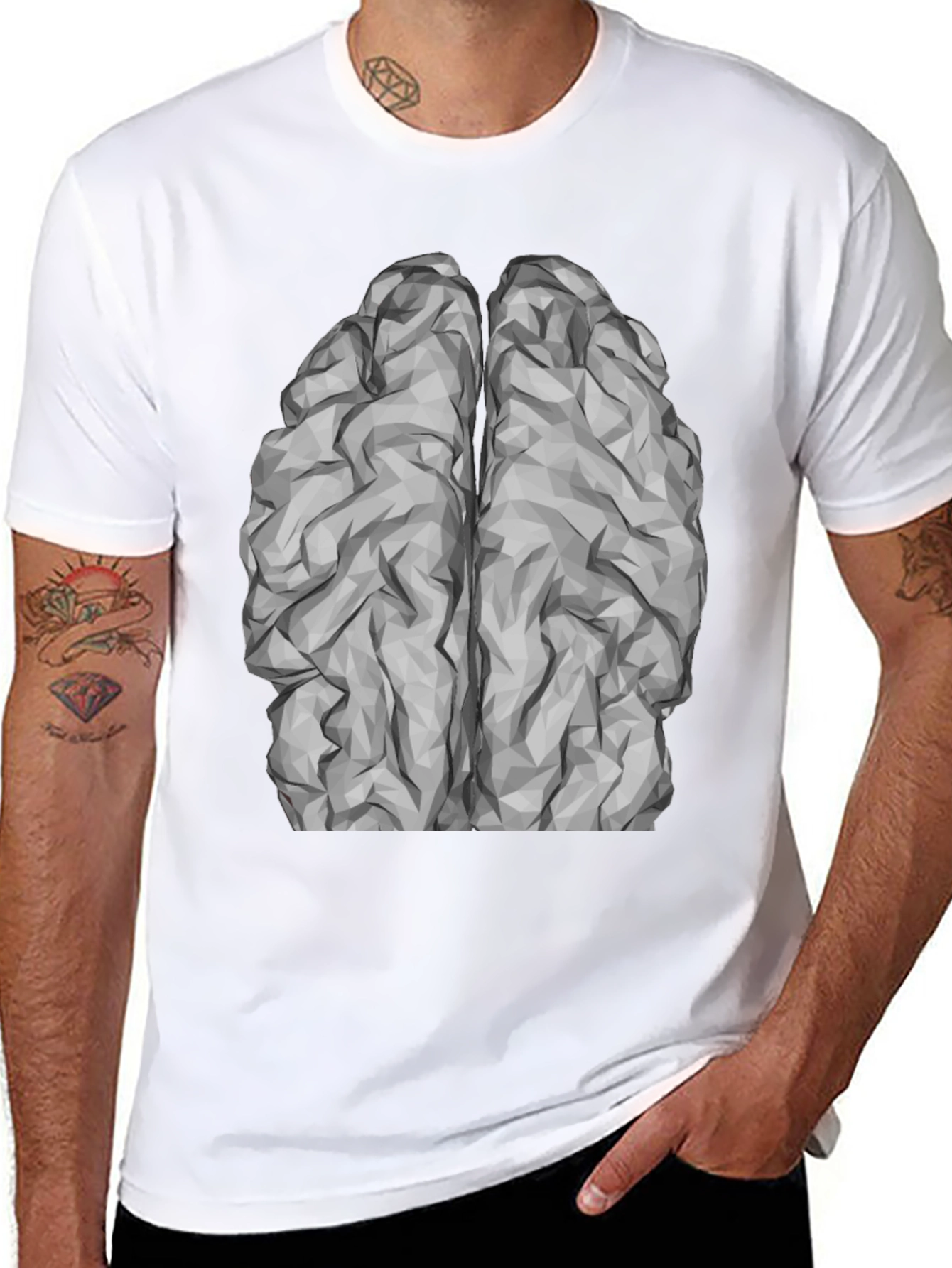 Brain Graphic Tee - Black T-Shirt