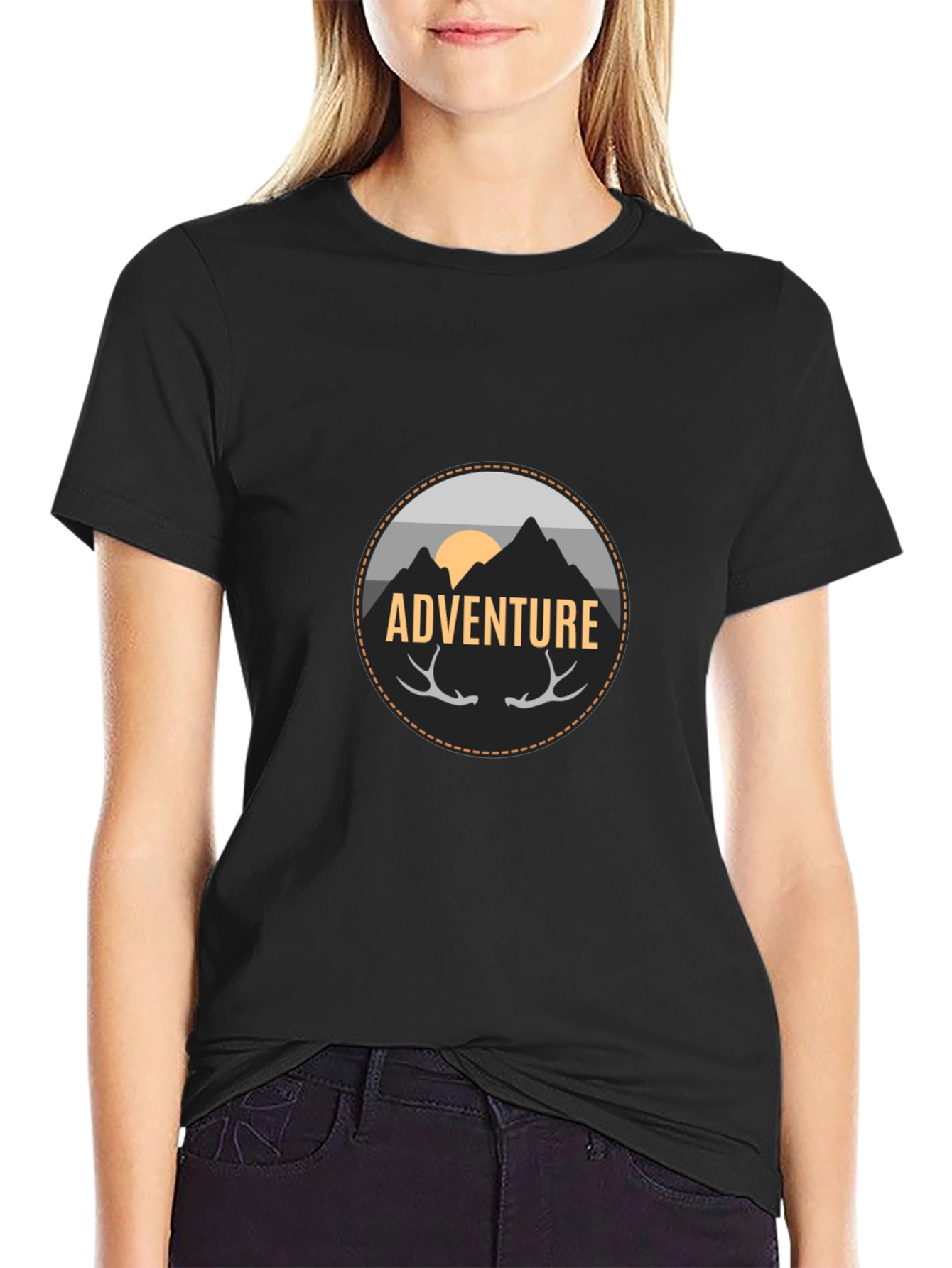 Adventure Graphic Tee - Mens Black T-Shirt