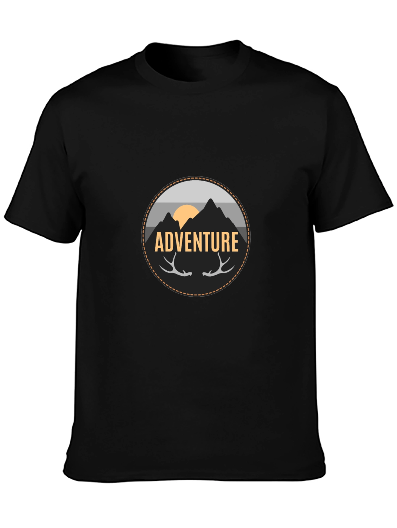 Adventure Graphic Tee - Mens Black T-Shirt