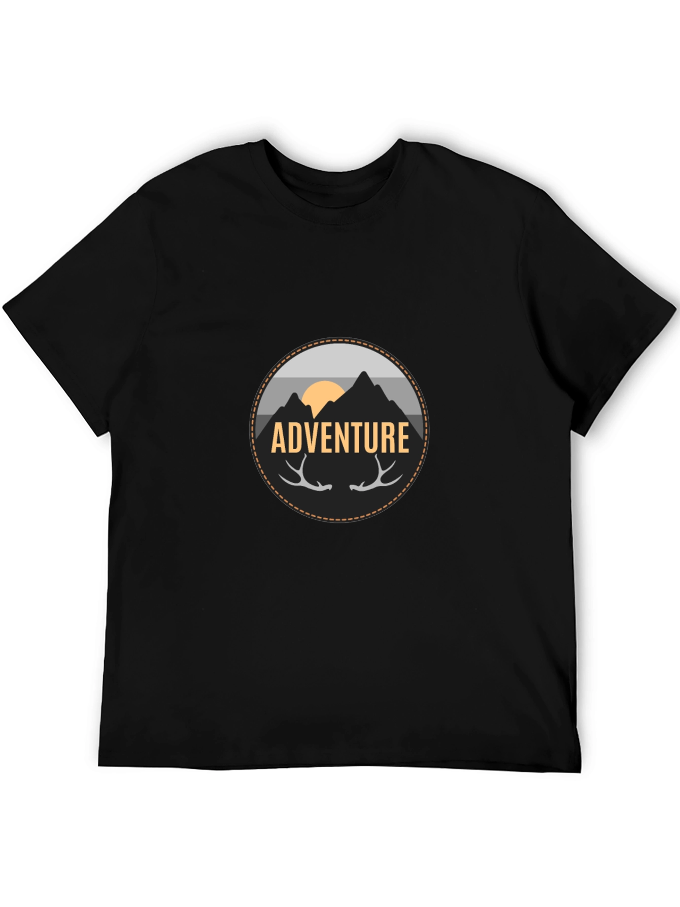 Adventure Graphic Tee - Mens Black T-Shirt