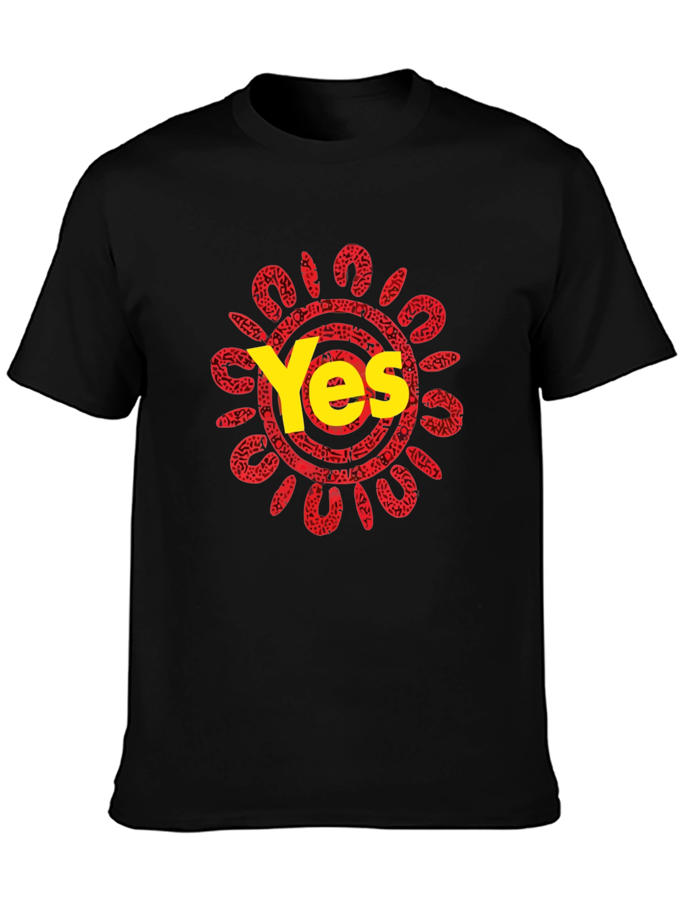 Yes Graphic Tee - Unique Sun Design