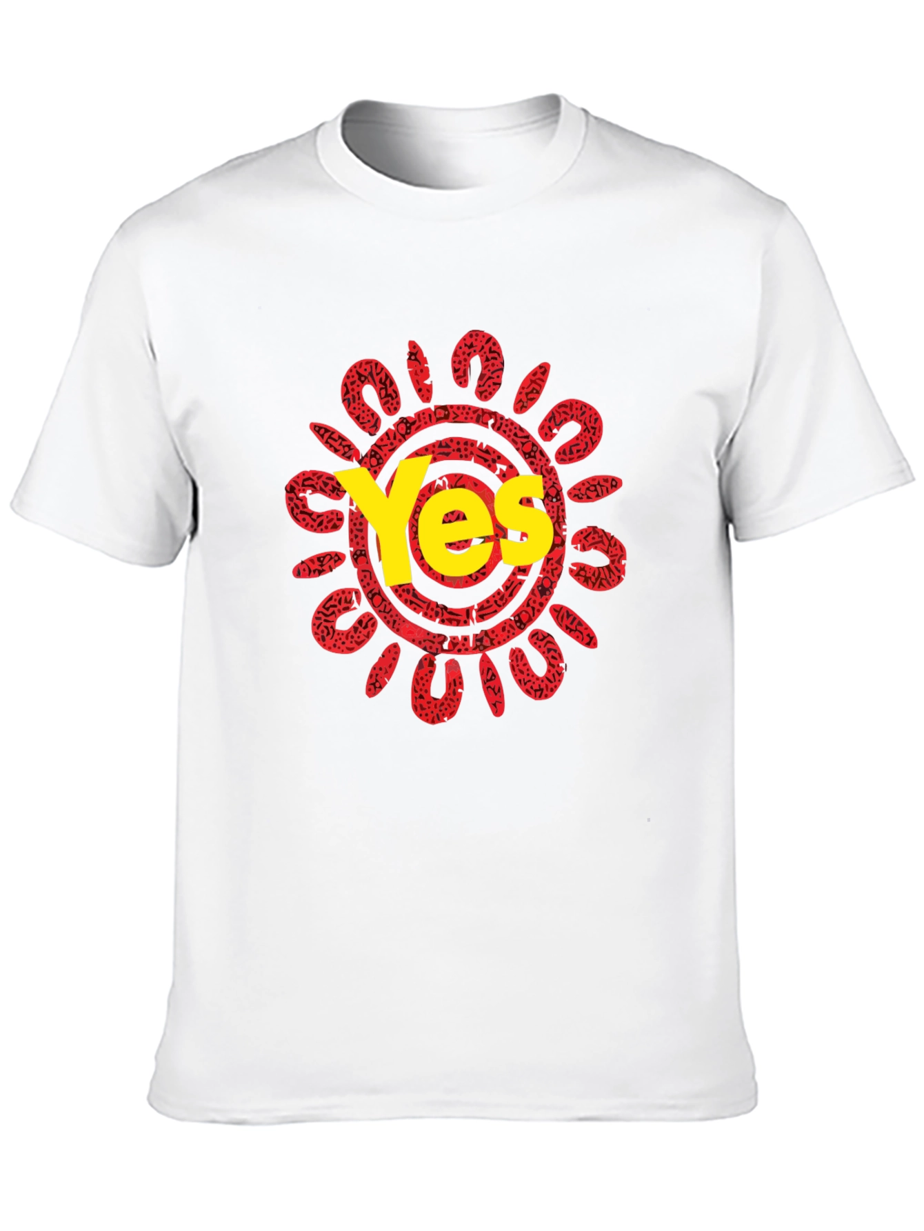 Yes Graphic Tee - Unique Sun Design