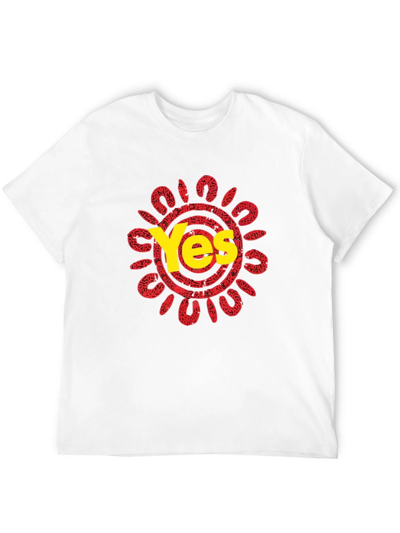 Yes Graphic Tee - Unique Sun Design