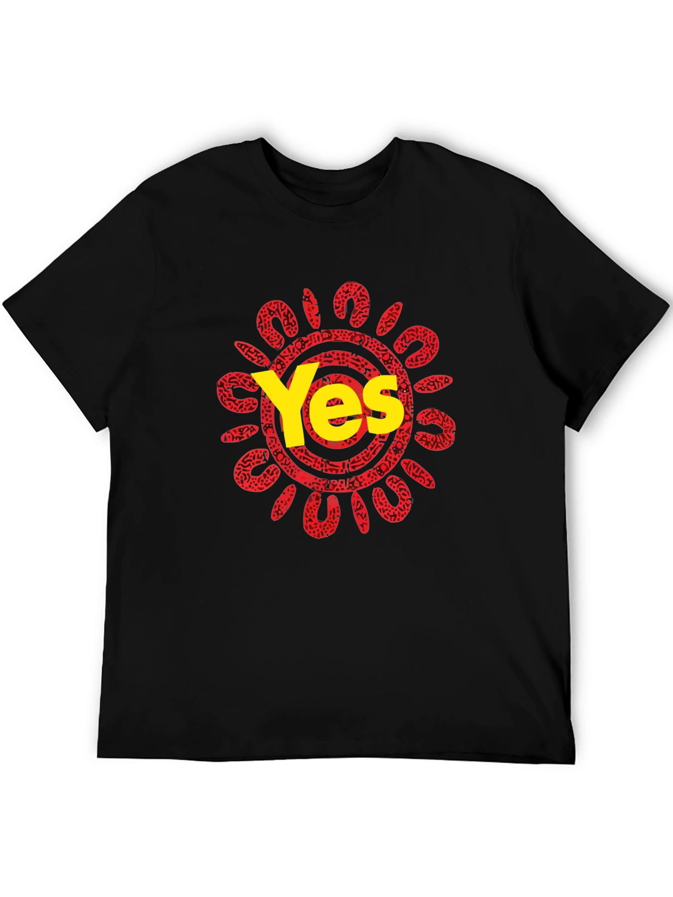 Yes Graphic Tee - Unique Sun Design