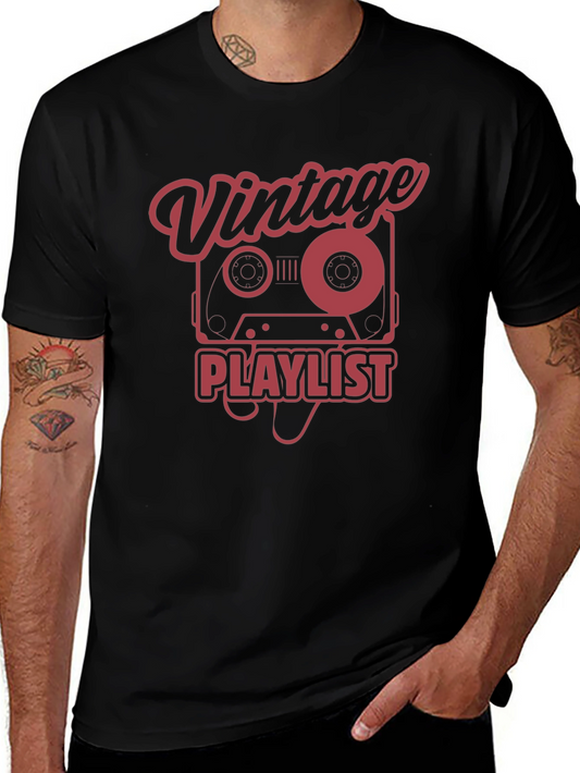 Vintage Playlist Cassette Tape Graphic Tee