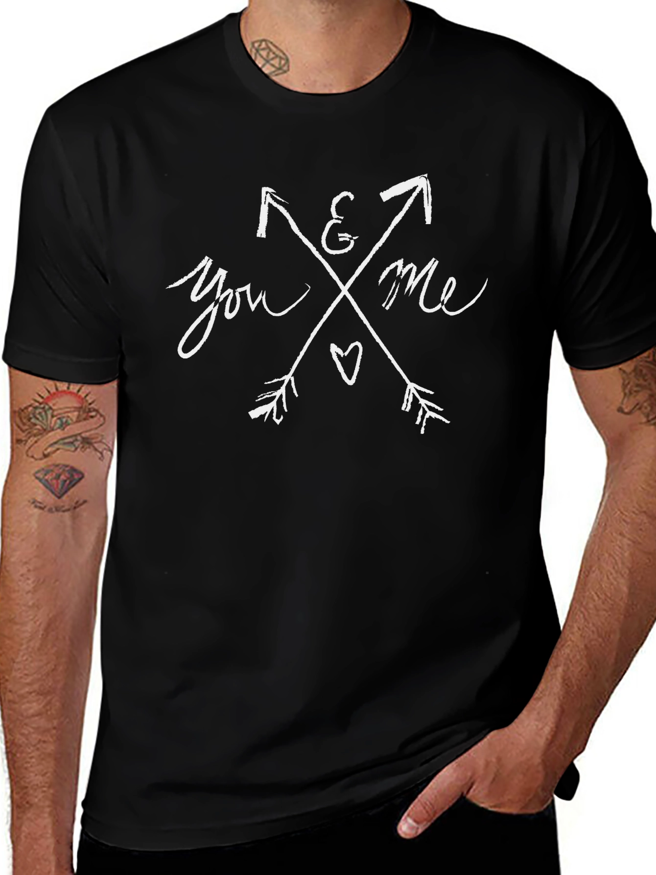 You & Me Arrow T-Shirt - Stylish Graphic Tee
