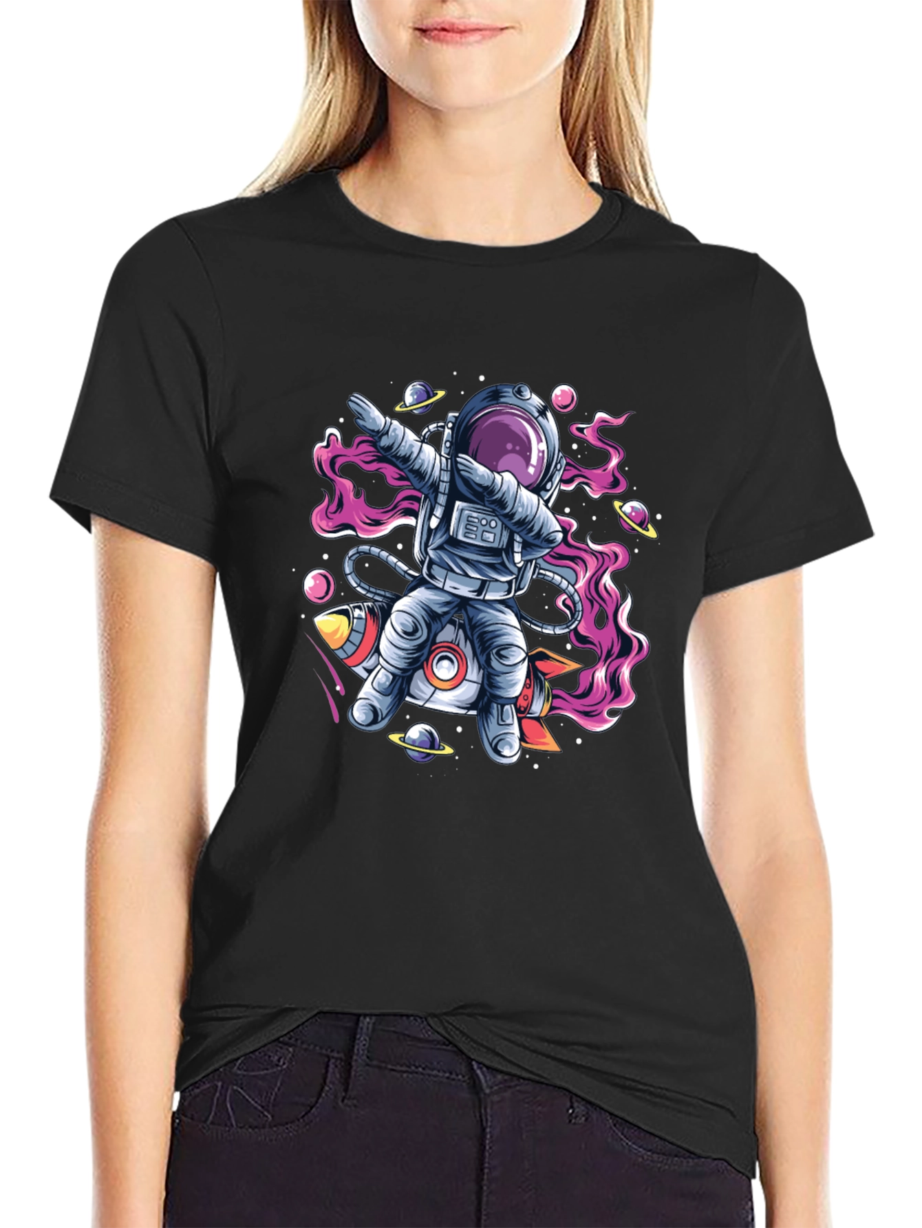 Astronaut Dab T-Shirt - Space Rocket Graphic Tee