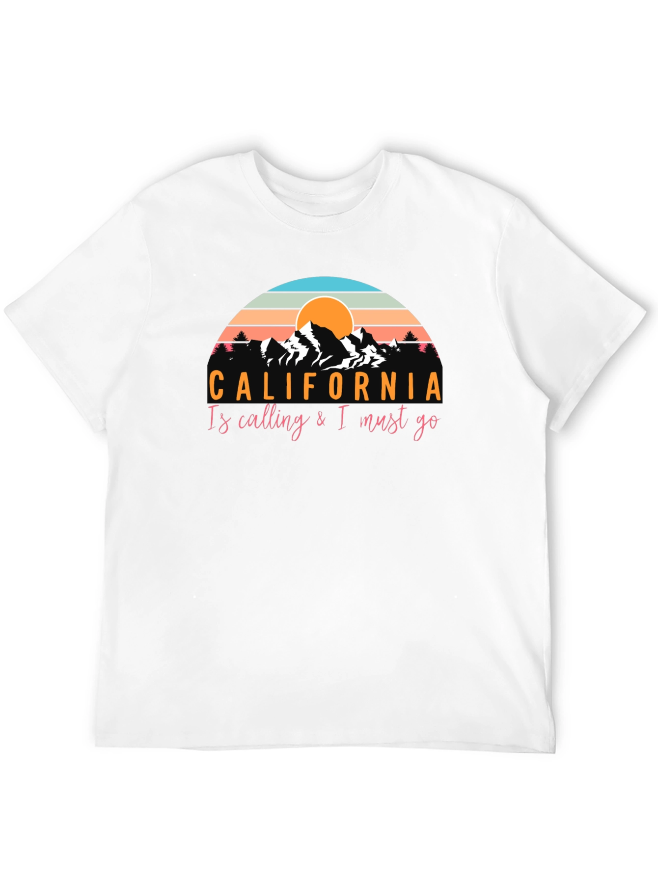 California Calling Black Graphic Tee