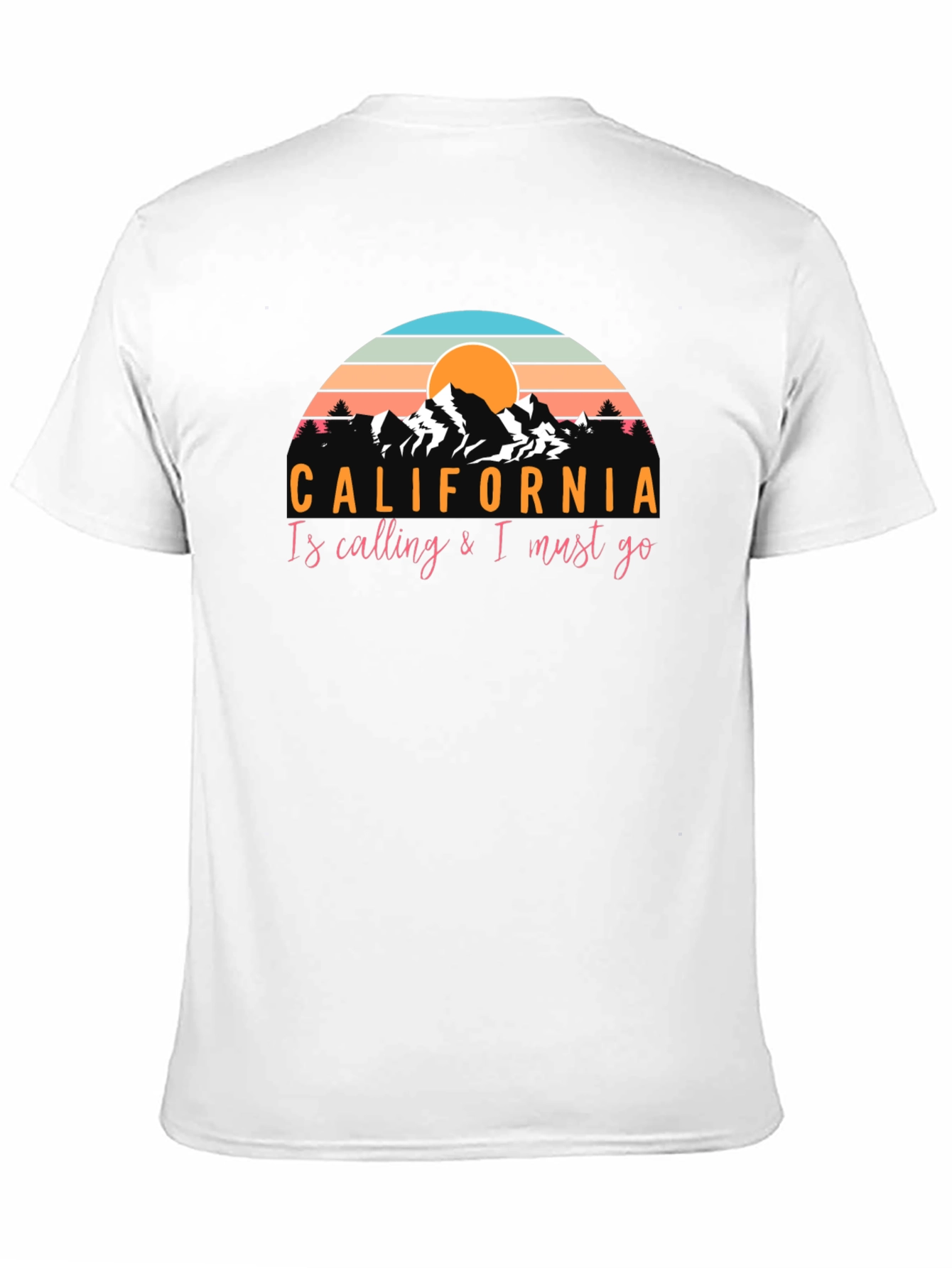 California Calling Black Graphic Tee