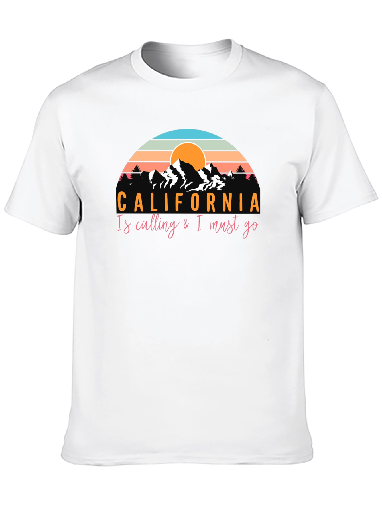 California Calling Black Graphic Tee
