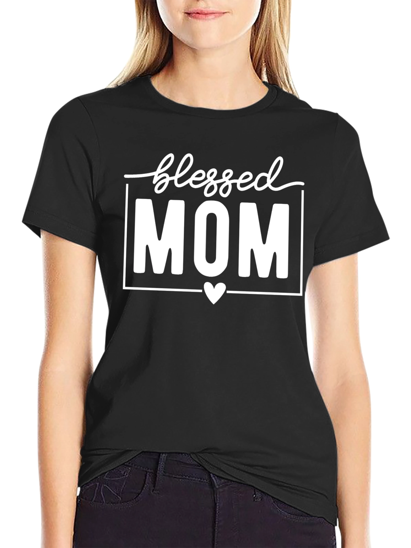Blessed Mom Black T-Shirt