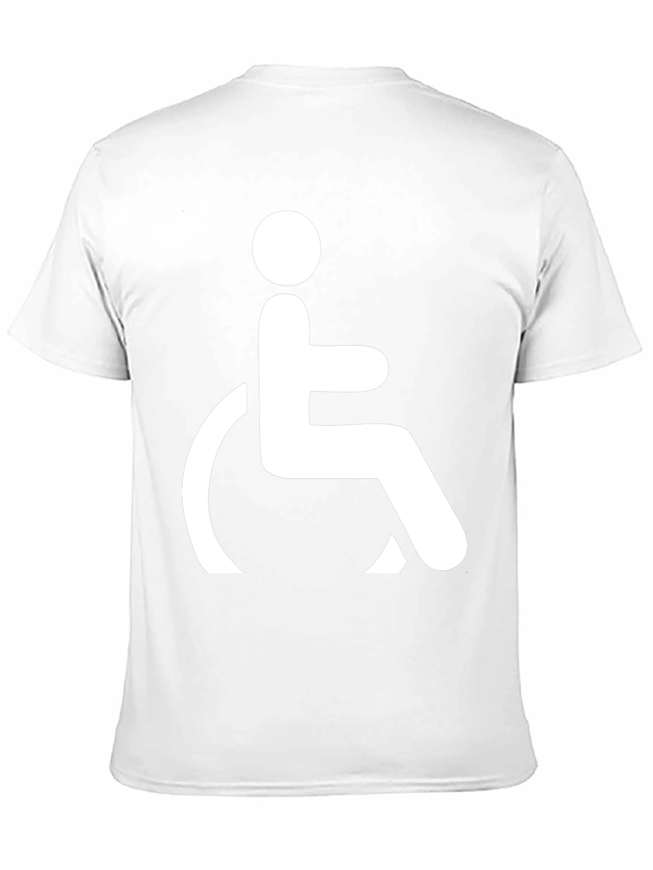 Black T-Shirt with Wheelchair Symbol