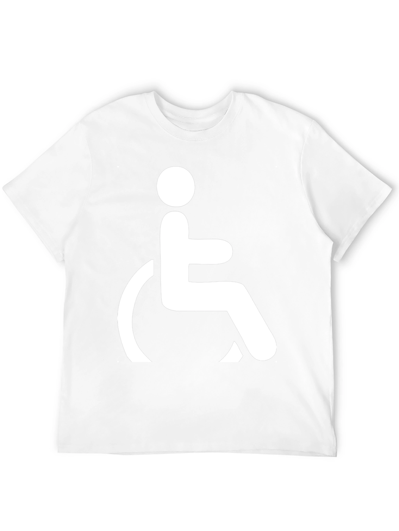 Black T-Shirt with Wheelchair Symbol