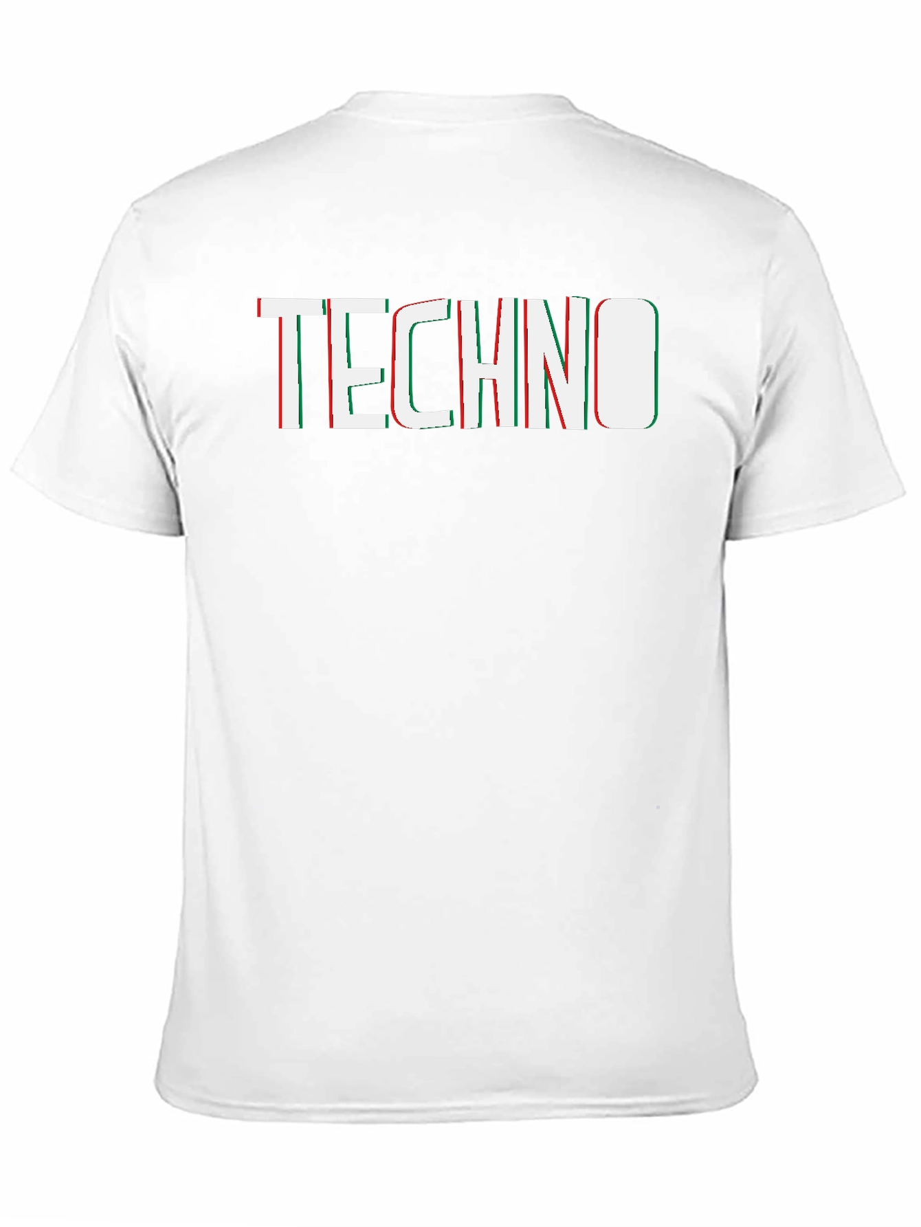 Techno Glitch Graphic Tee - Modern Style
