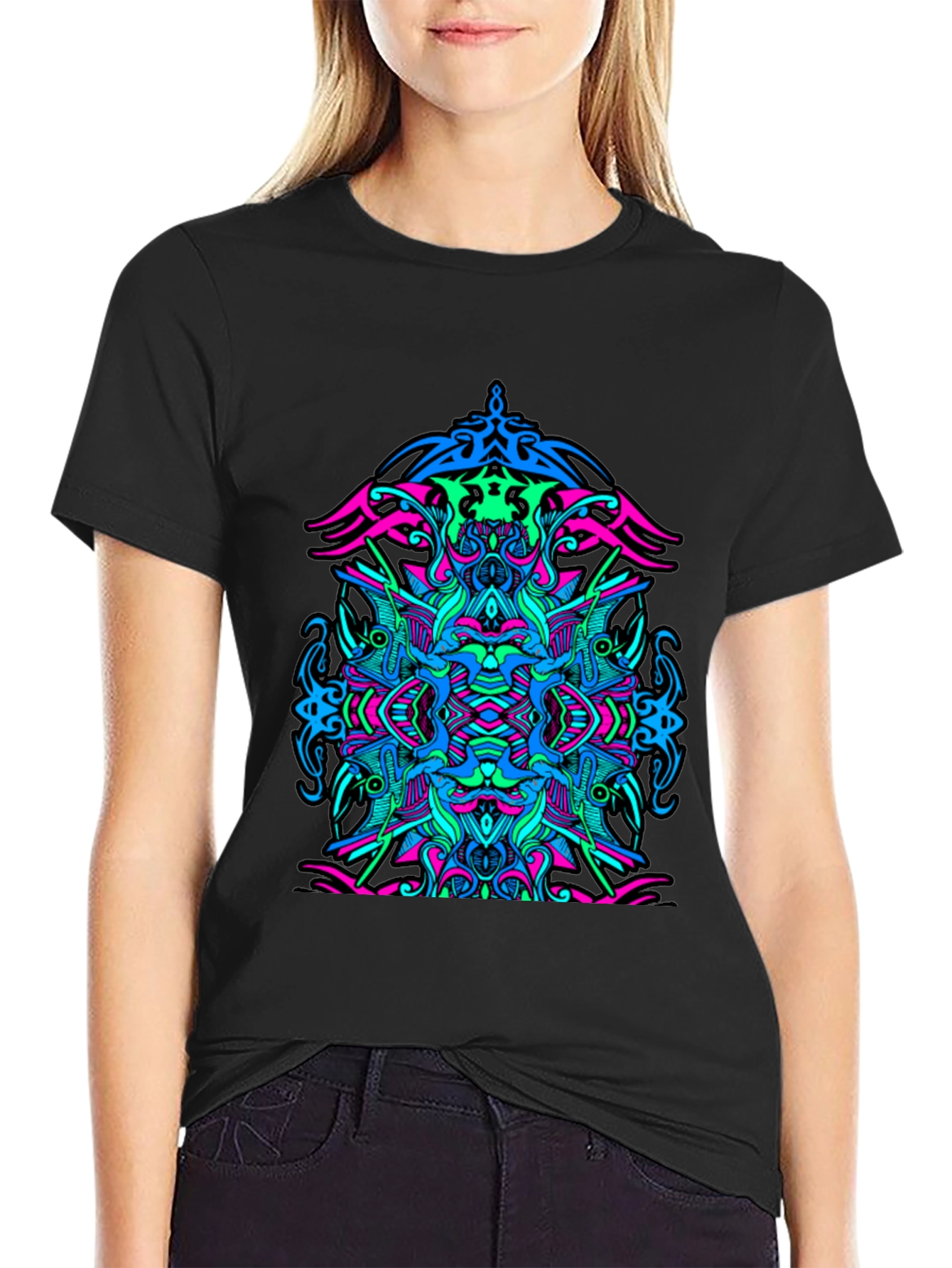 Vibrant Psychedelic Graphic T-Shirt