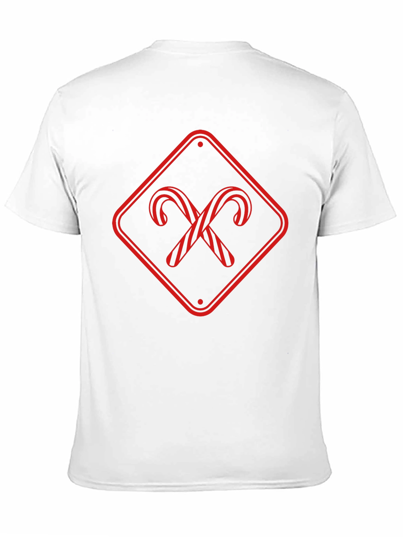 Candy Cane Crossing Black T-Shirt