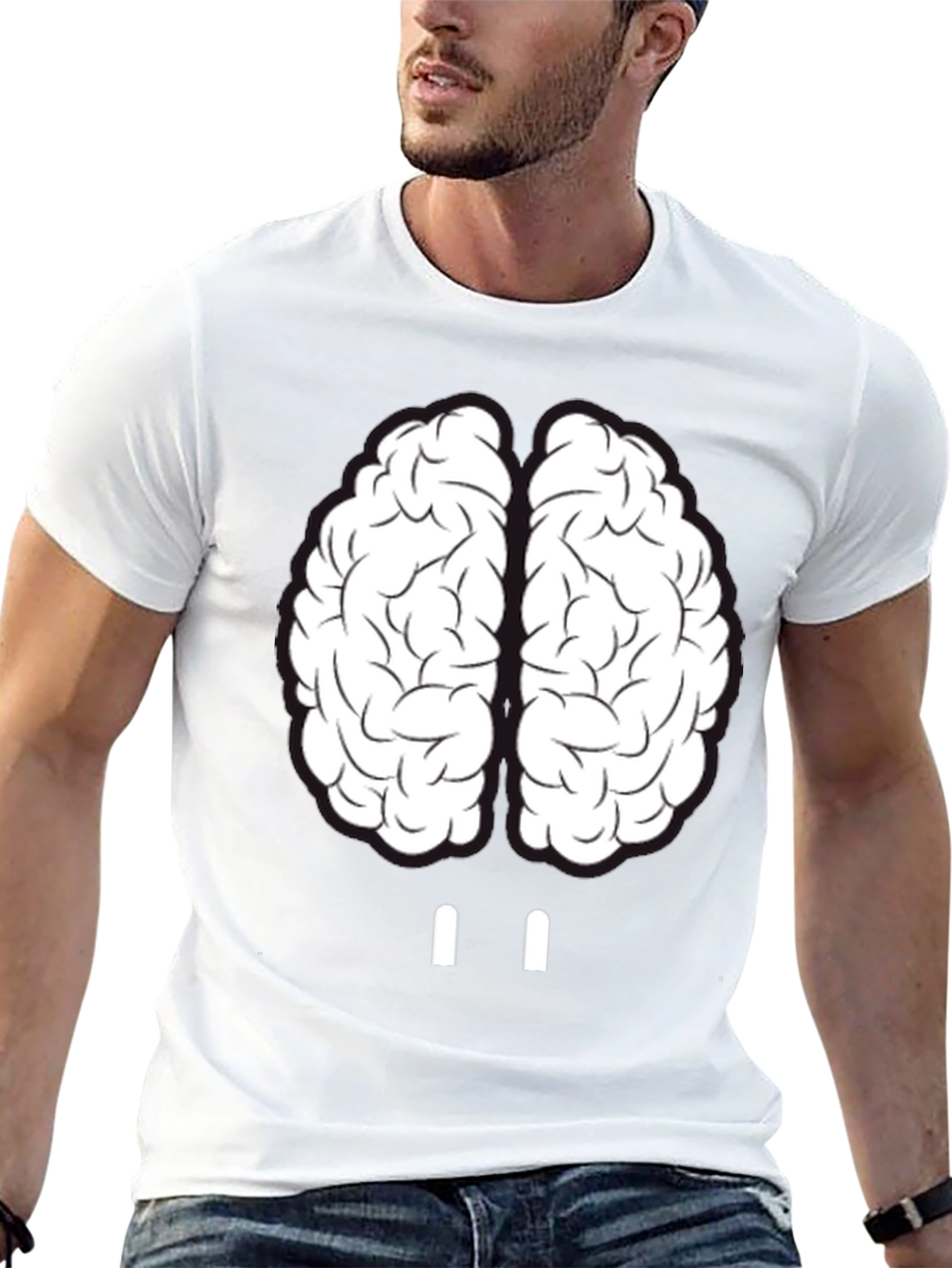 Brain Graphic Tee - Unisex Crew Neck T-Shirt