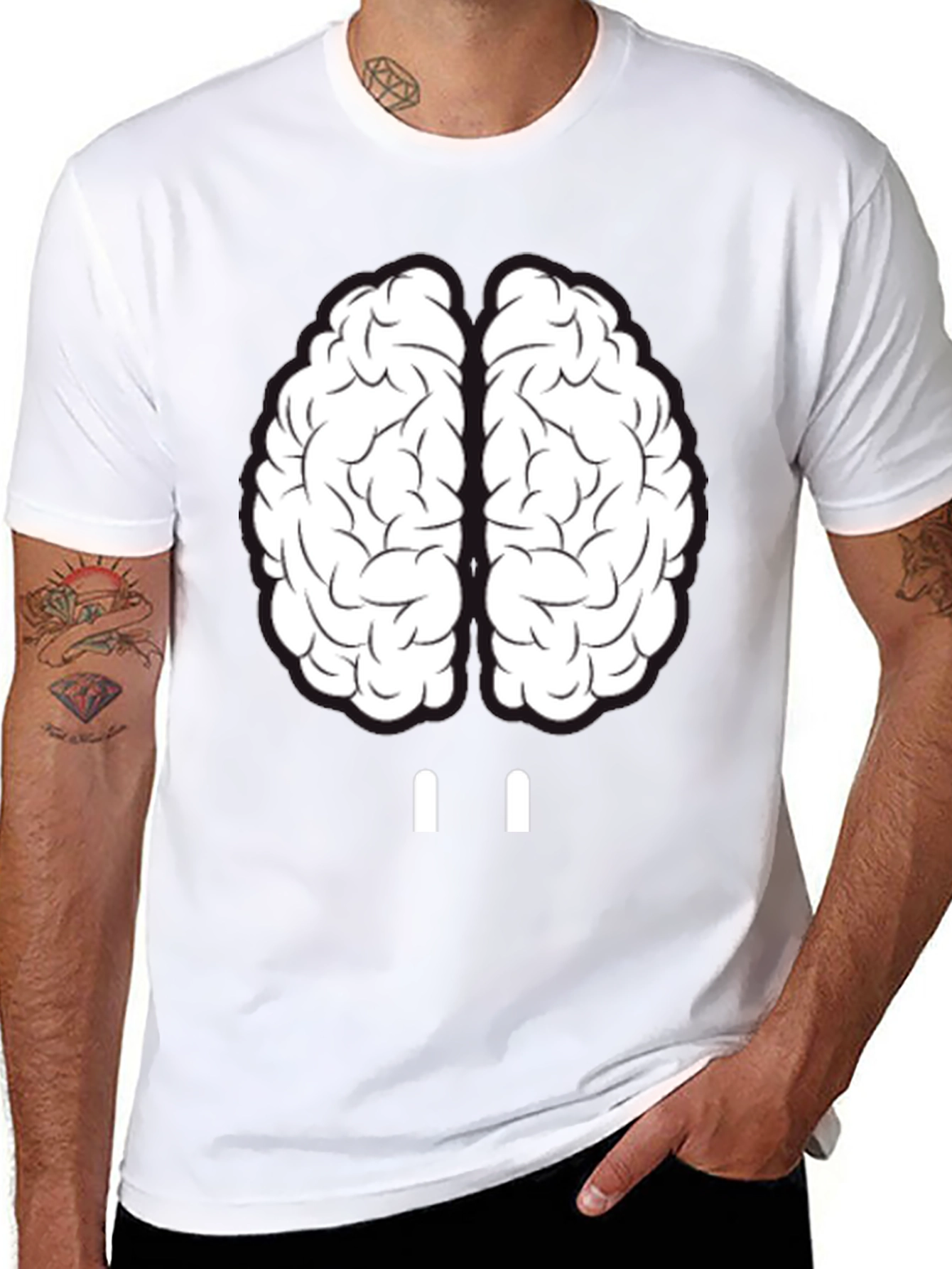 Brain Graphic Tee - Unisex Crew Neck T-Shirt