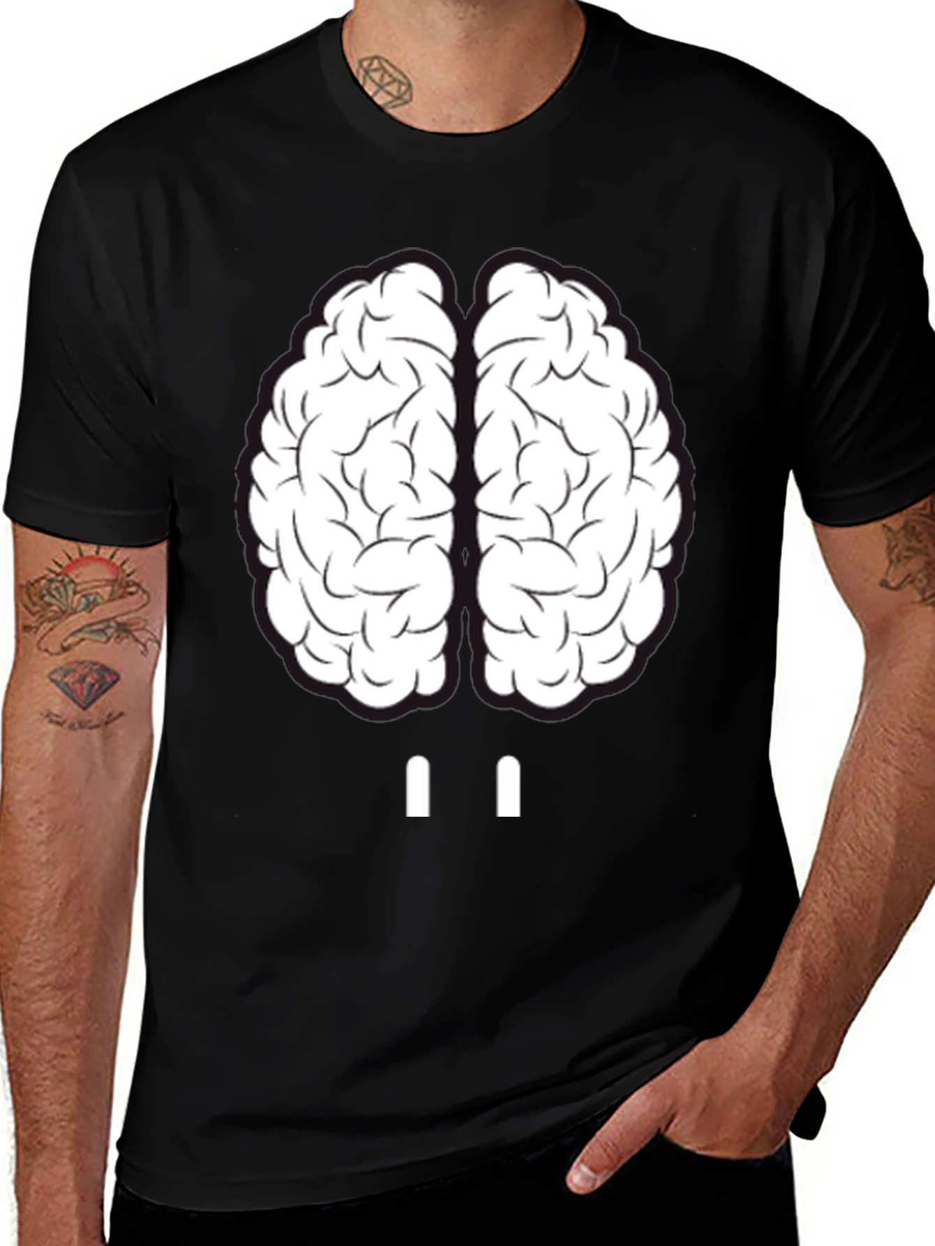 Brain Graphic Tee - Unisex Crew Neck T-Shirt