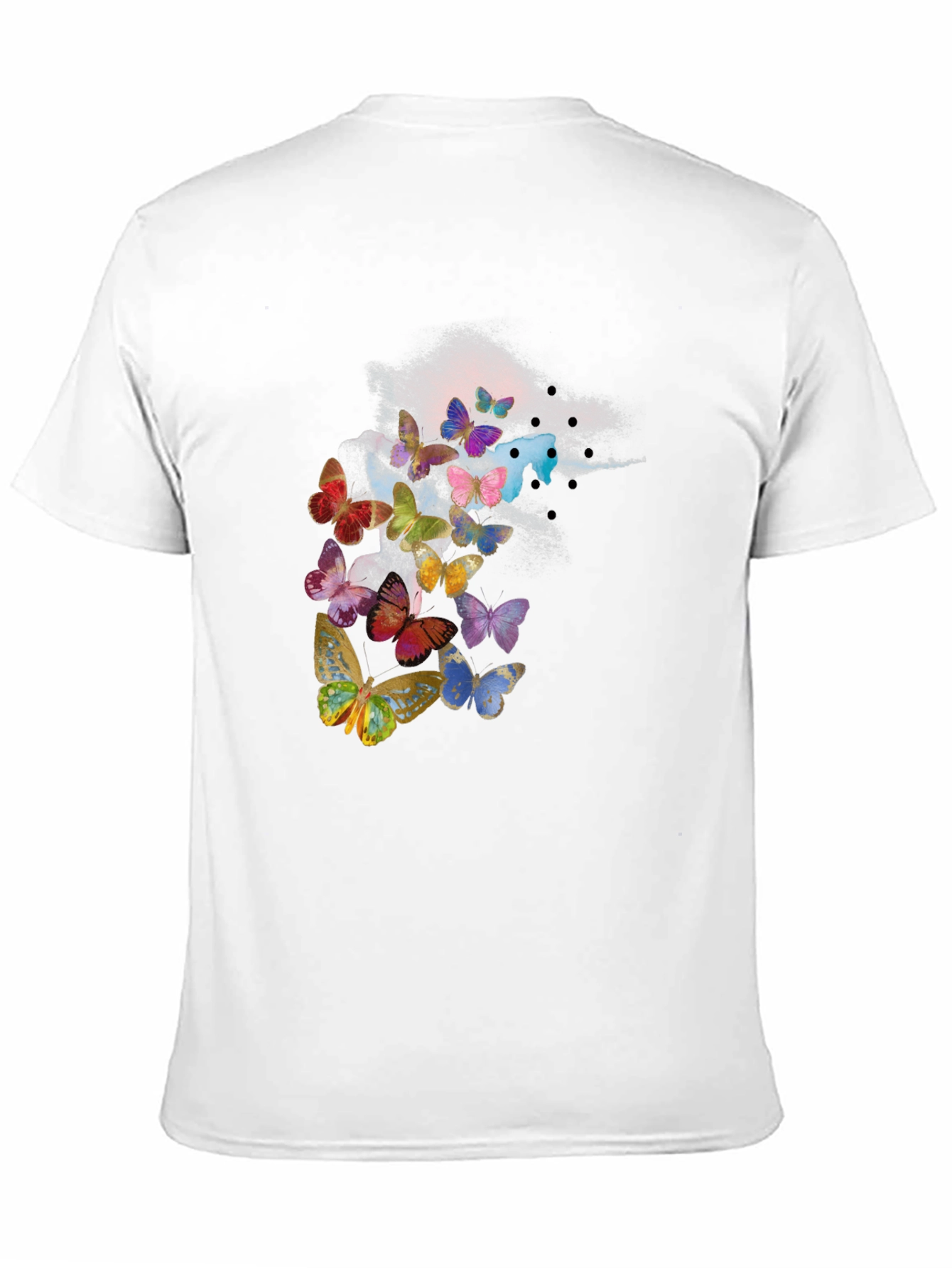 Butterfly Flight Black T-Shirt