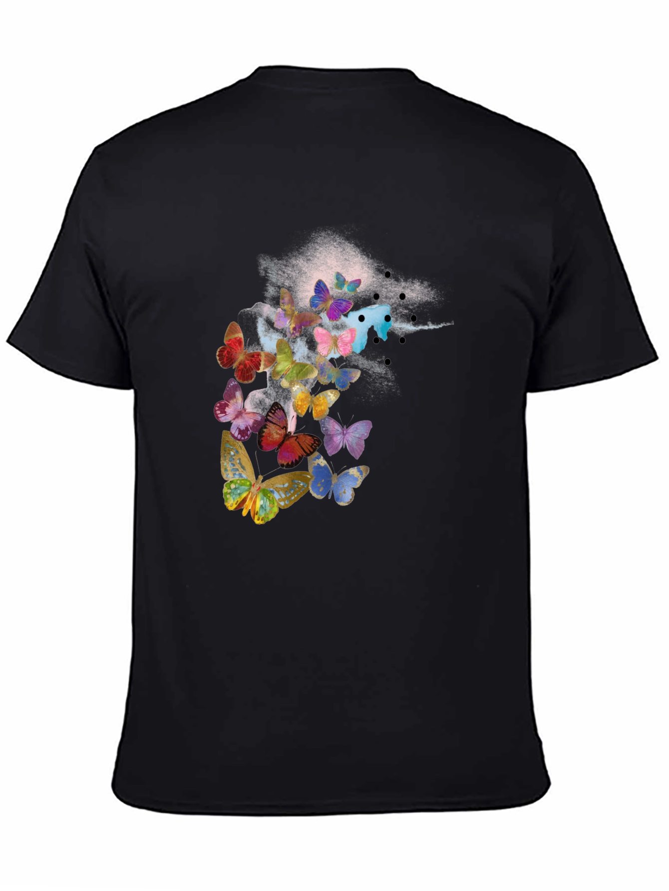 Butterfly Flight Black T-Shirt