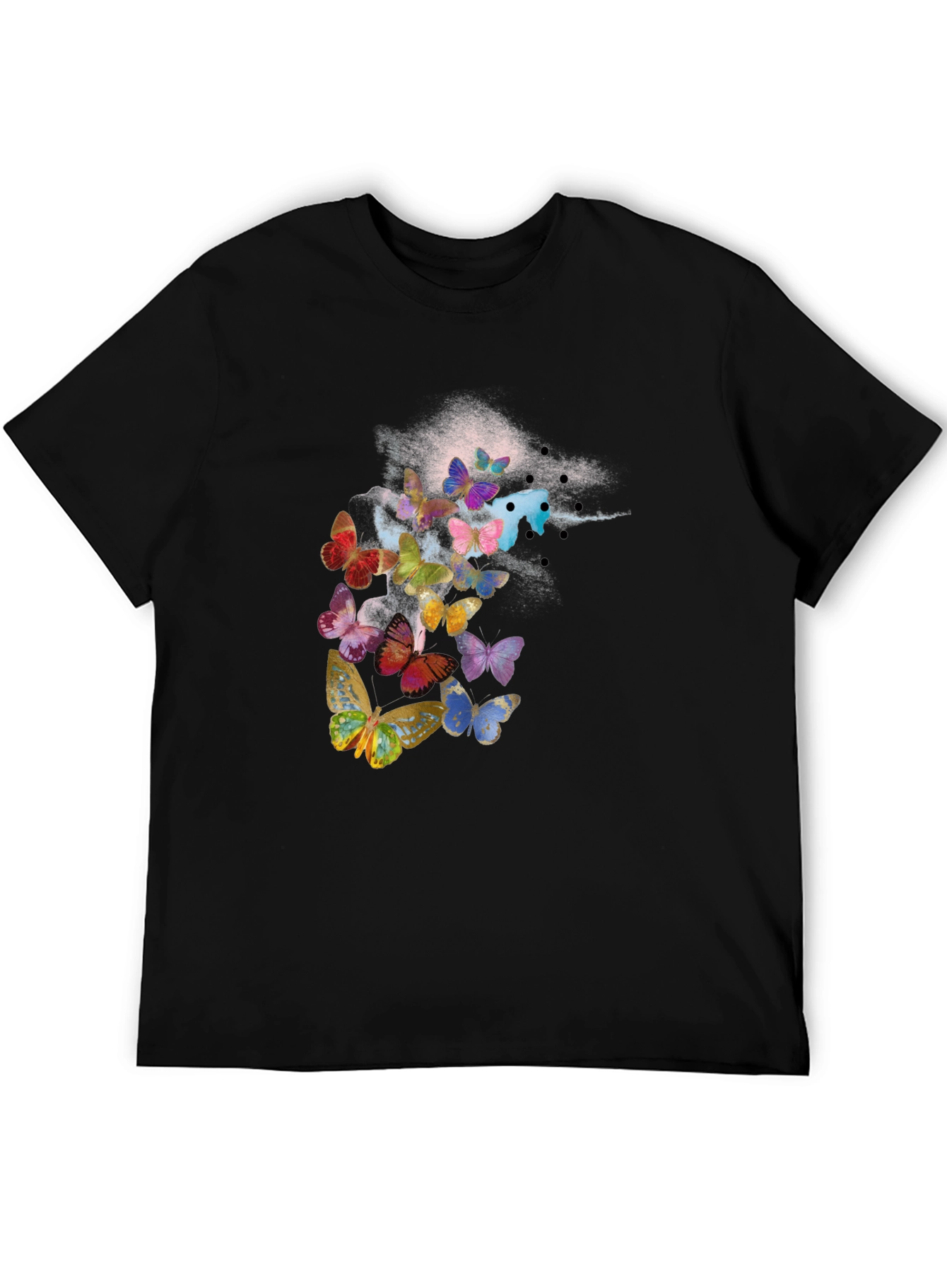 Butterfly Flight Black T-Shirt