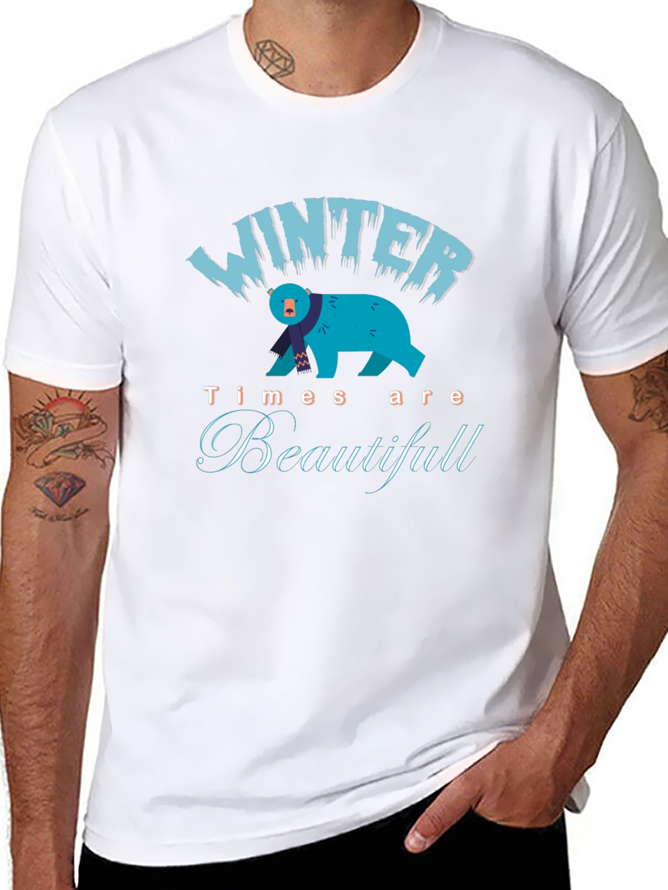 Winter Bear Graphic T-Shirt