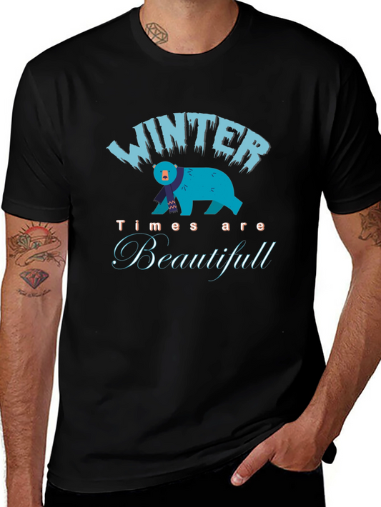 Winter Bear Graphic T-Shirt