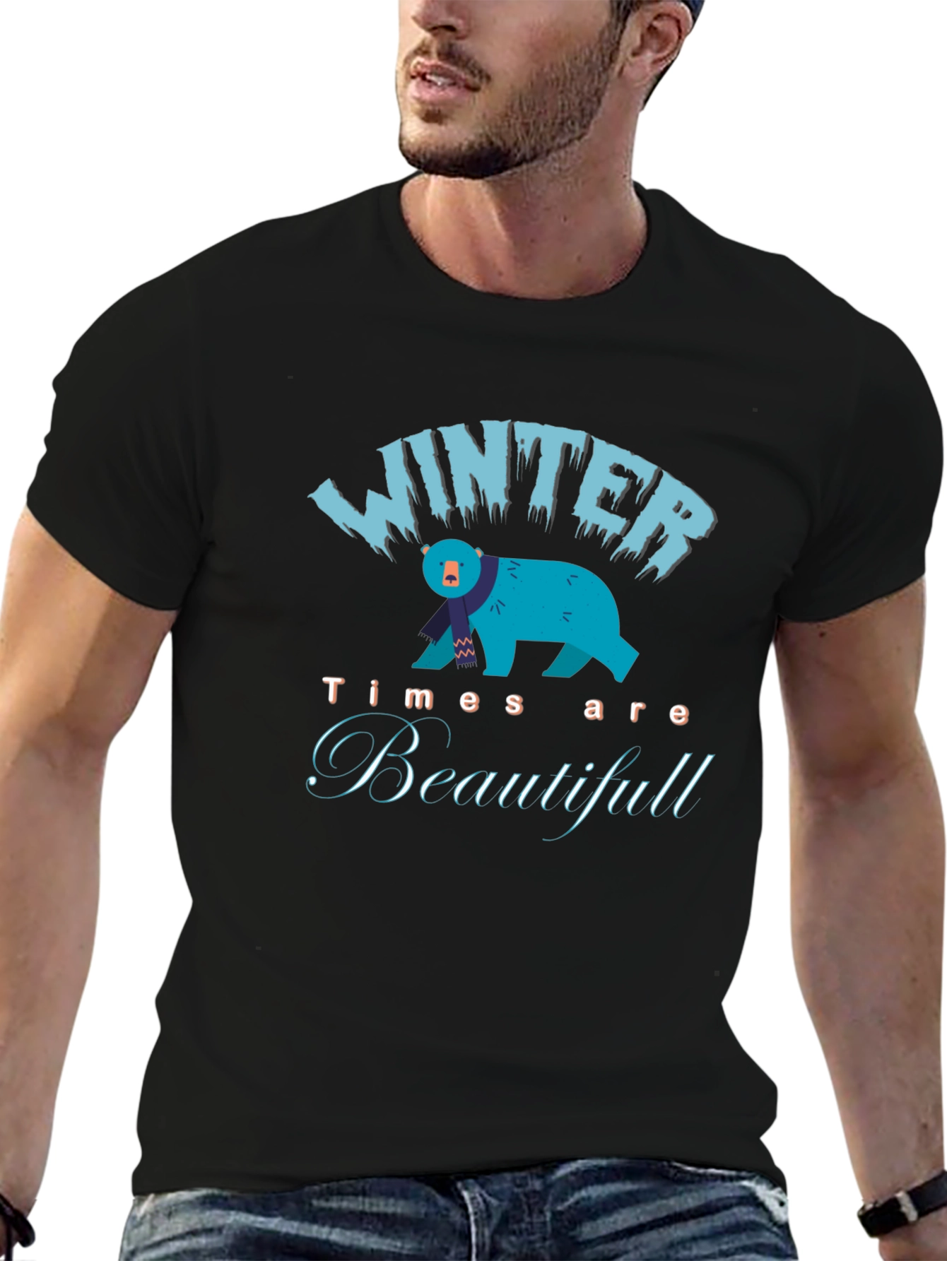 Winter Bear Graphic T-Shirt