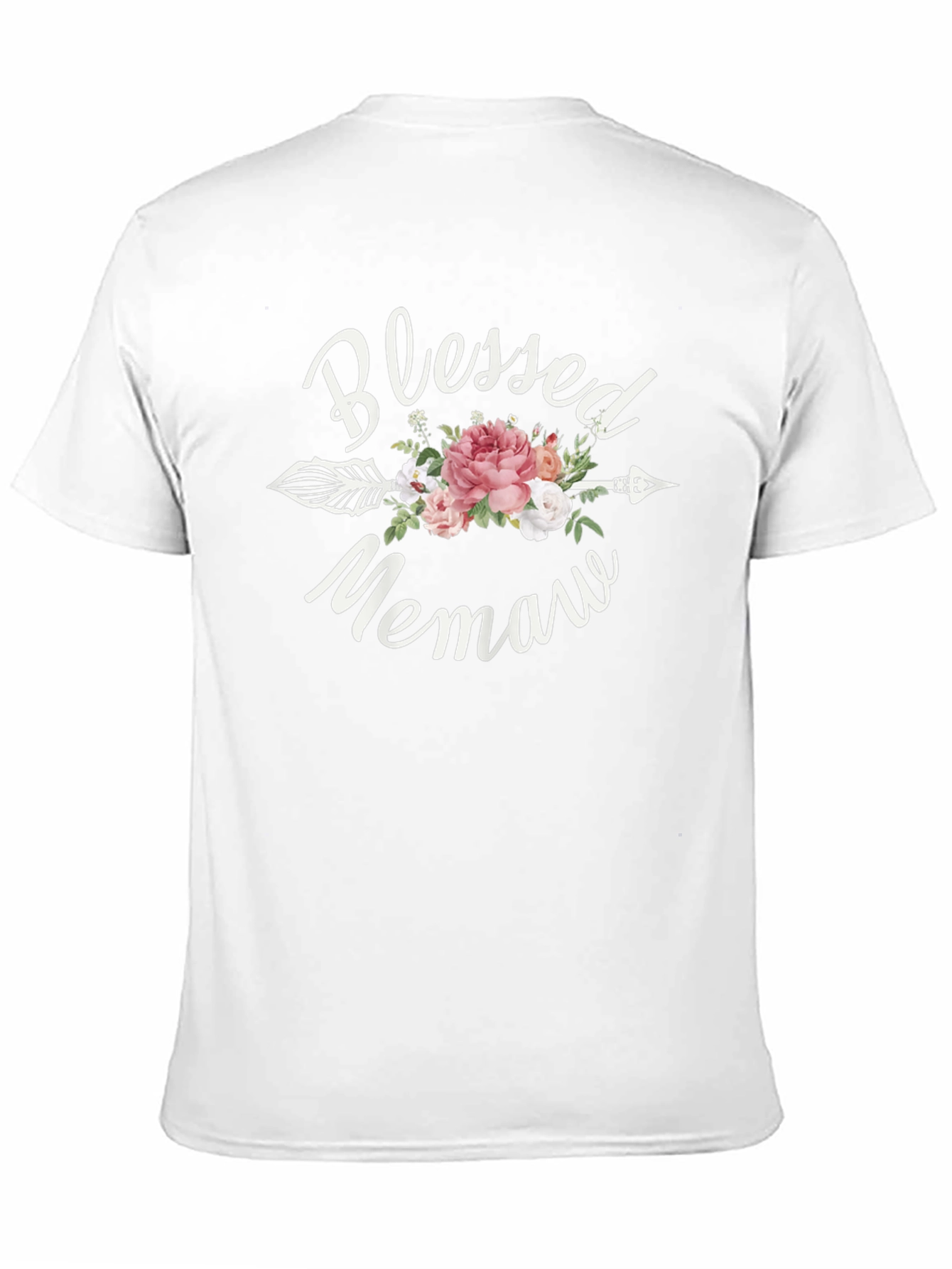 Blessed Memaw Floral Arrow T-Shirt