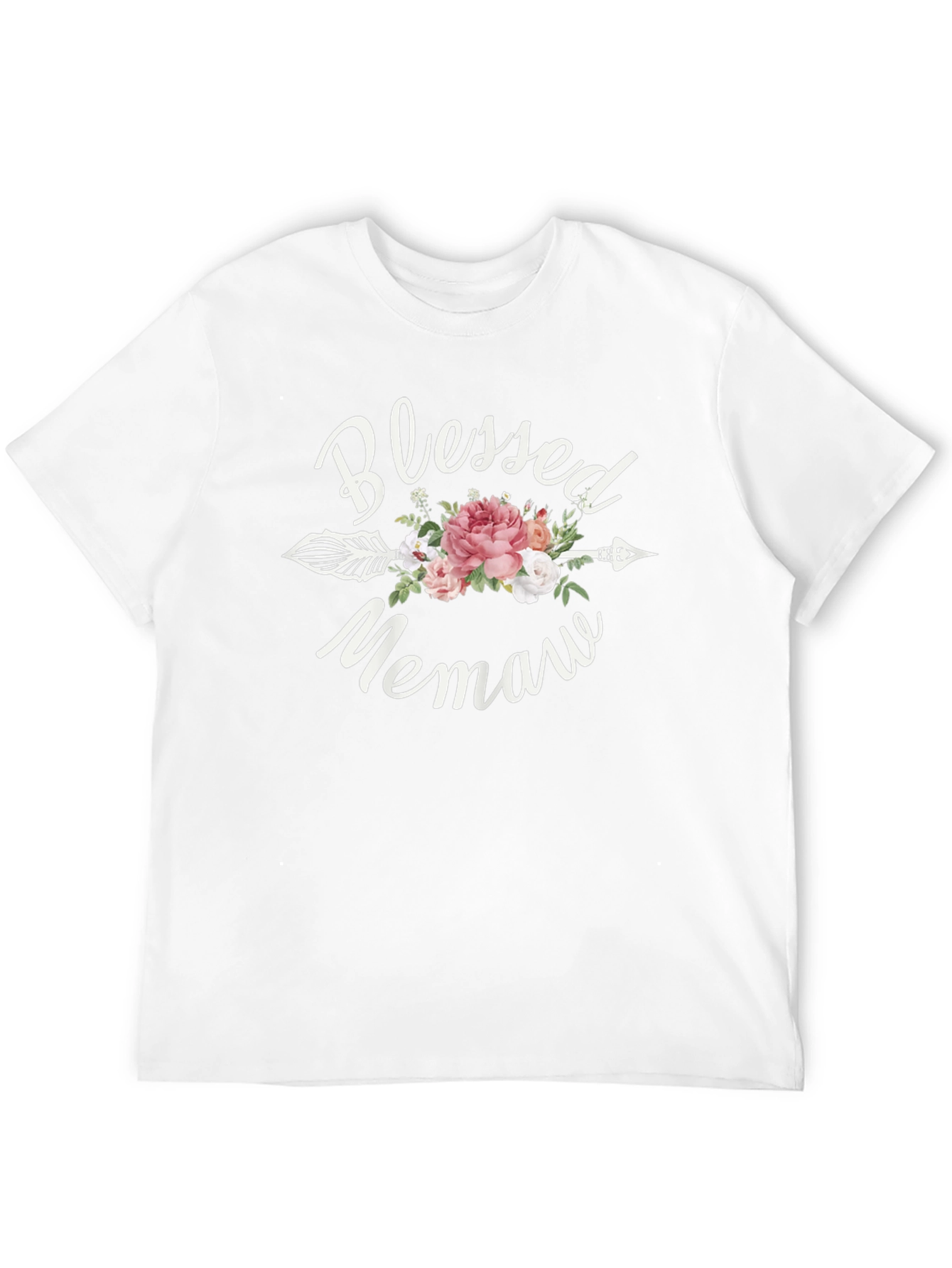 Blessed Memaw Floral Arrow T-Shirt
