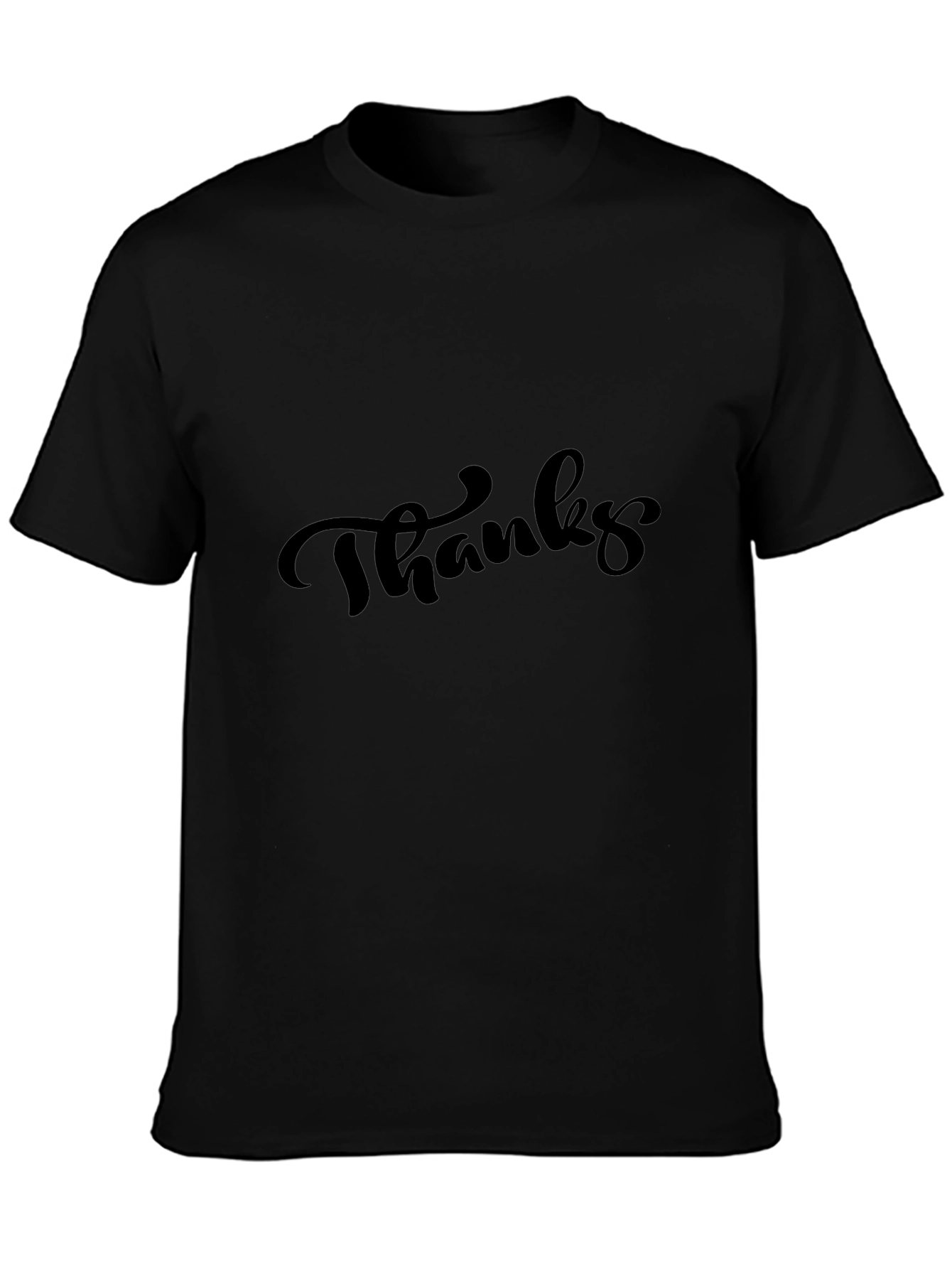 Thanks Black T-Shirt