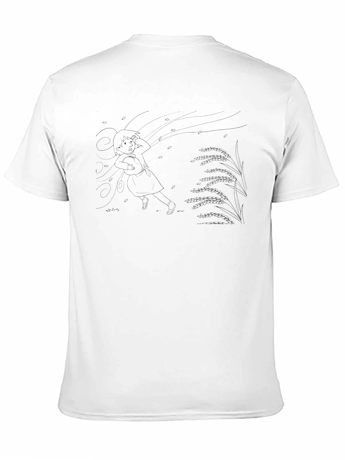 Stylish Black Anime Graphic Tee