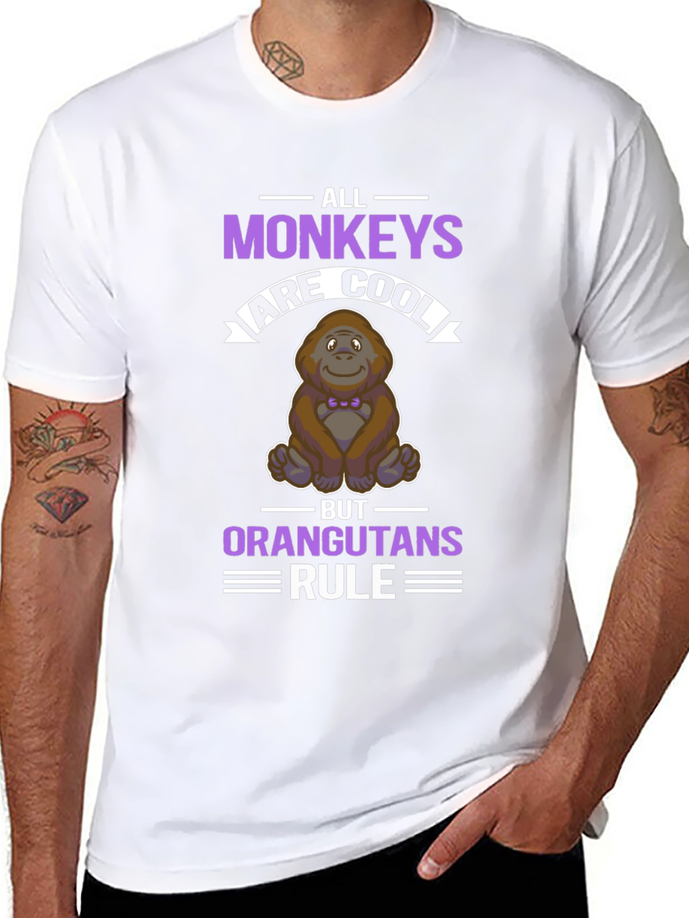 All Monkeys are Cool Orangutans Rule T-Shirt