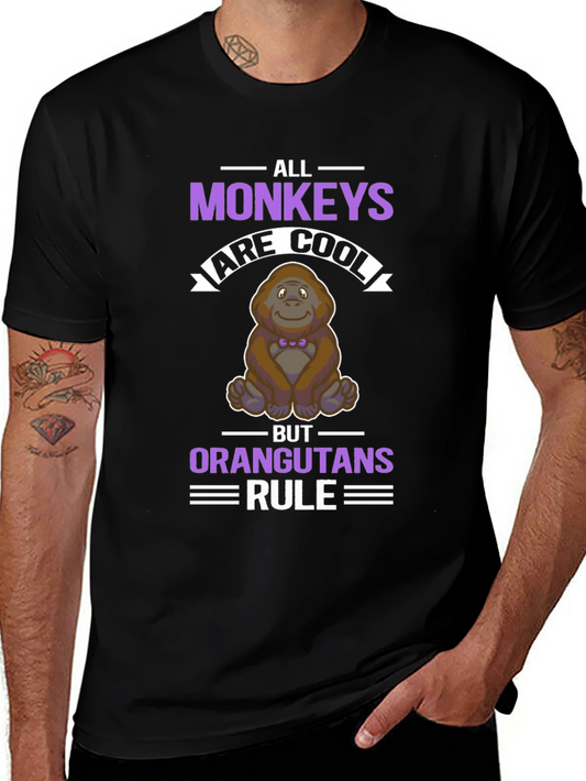 All Monkeys are Cool Orangutans Rule T-Shirt