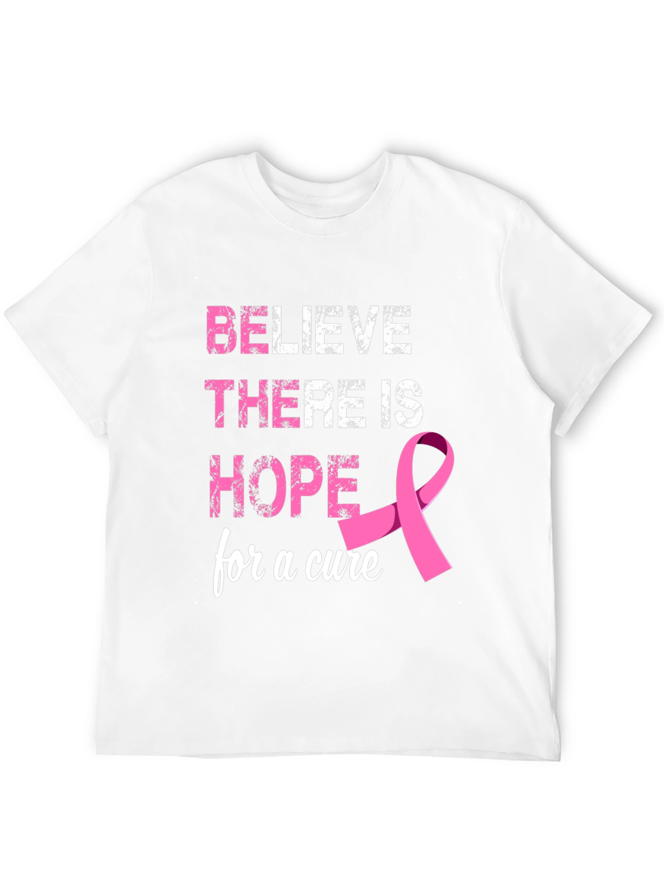 Believe Hope Cure Breast Cancer Awareness T-Shirt