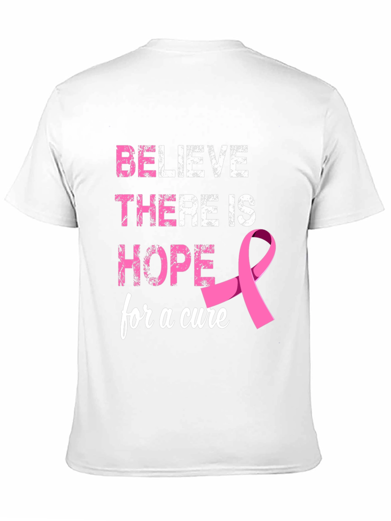 Believe Hope Cure Breast Cancer Awareness T-Shirt