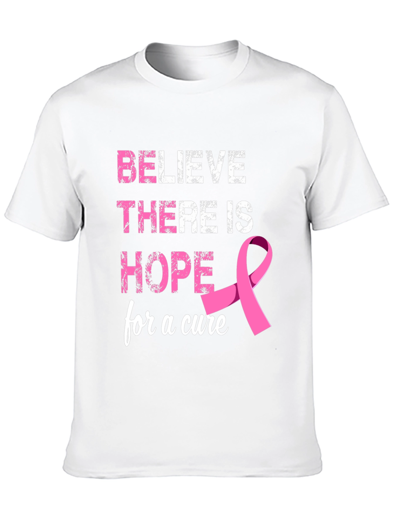 Believe Hope Cure Breast Cancer Awareness T-Shirt