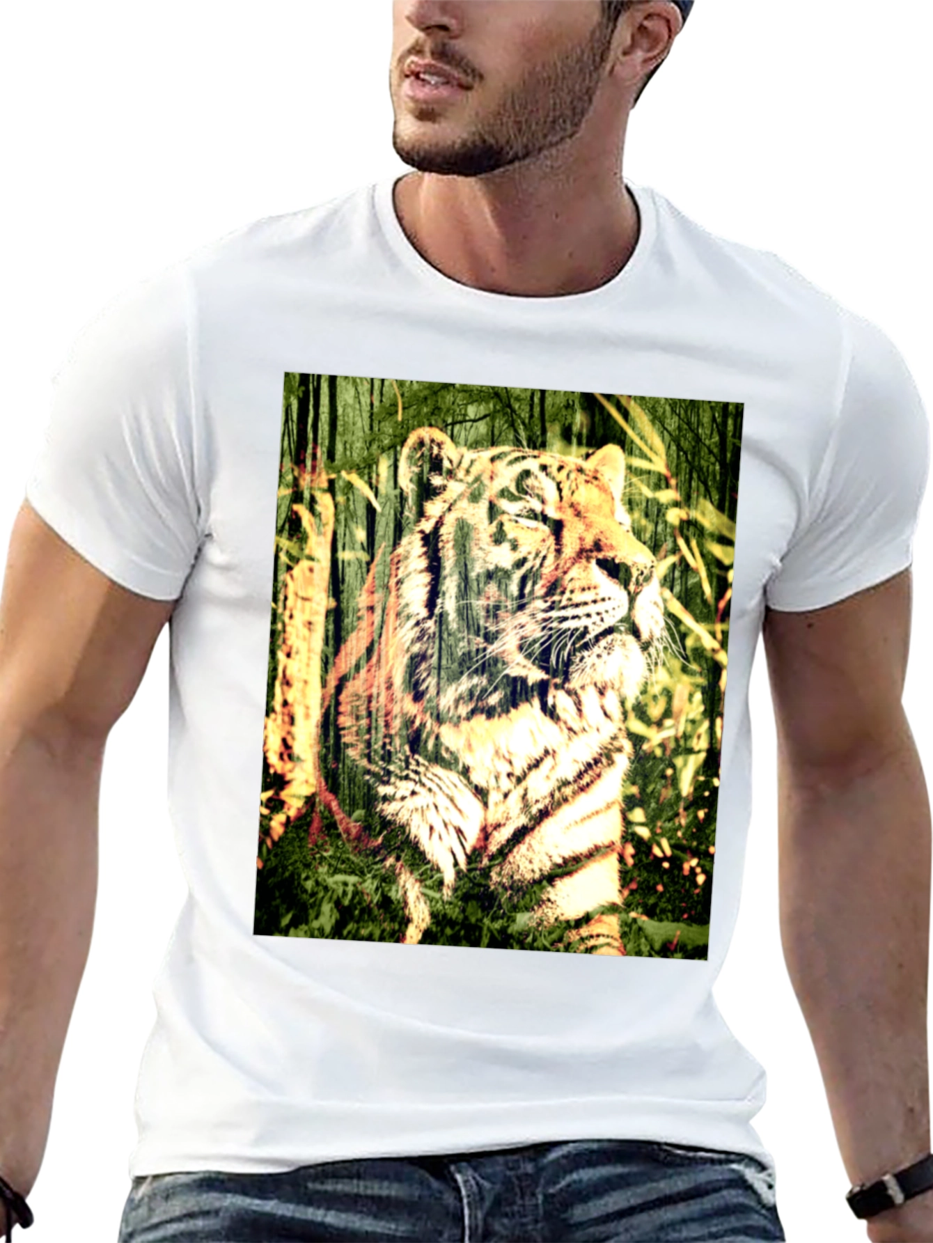 Tiger Graphic Black T-Shirt