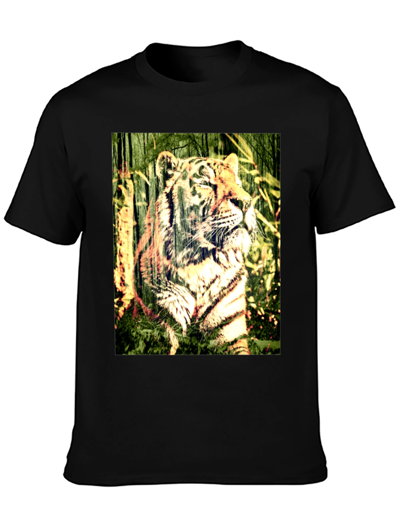 Tiger Graphic Black T-Shirt