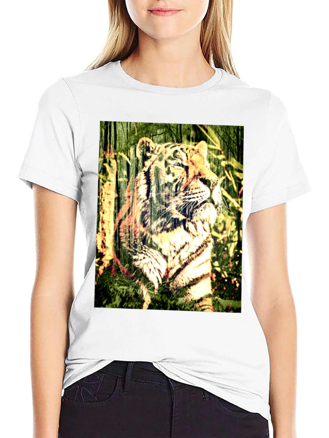 Tiger Graphic Black T-Shirt