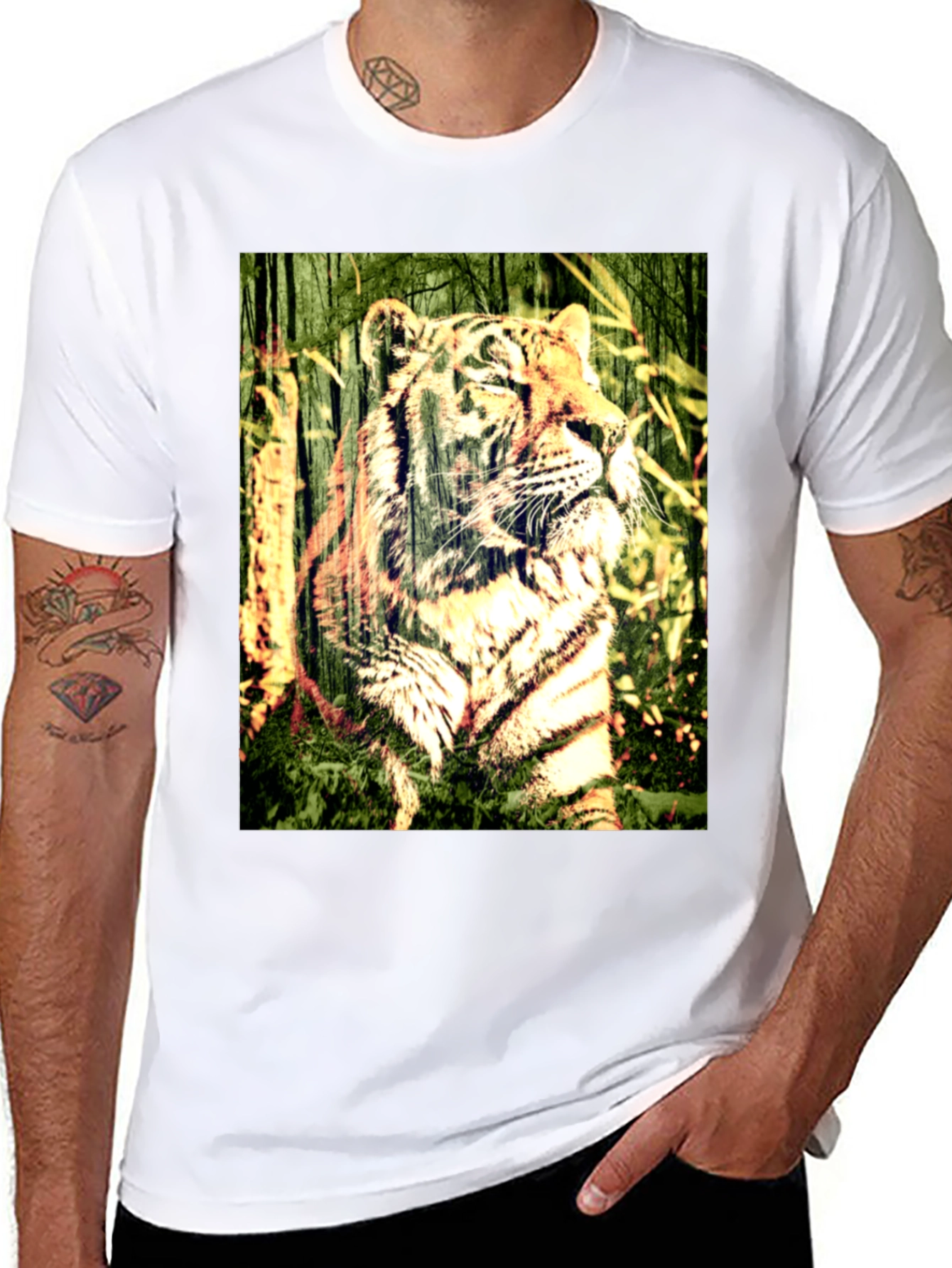 Tiger Graphic Black T-Shirt