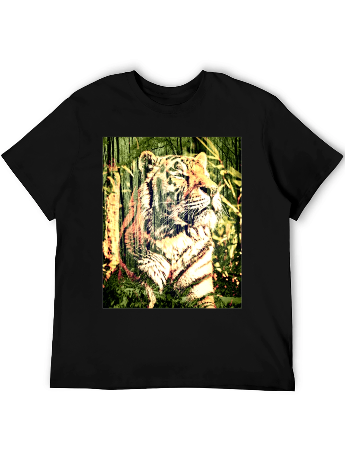 Tiger Graphic Black T-Shirt